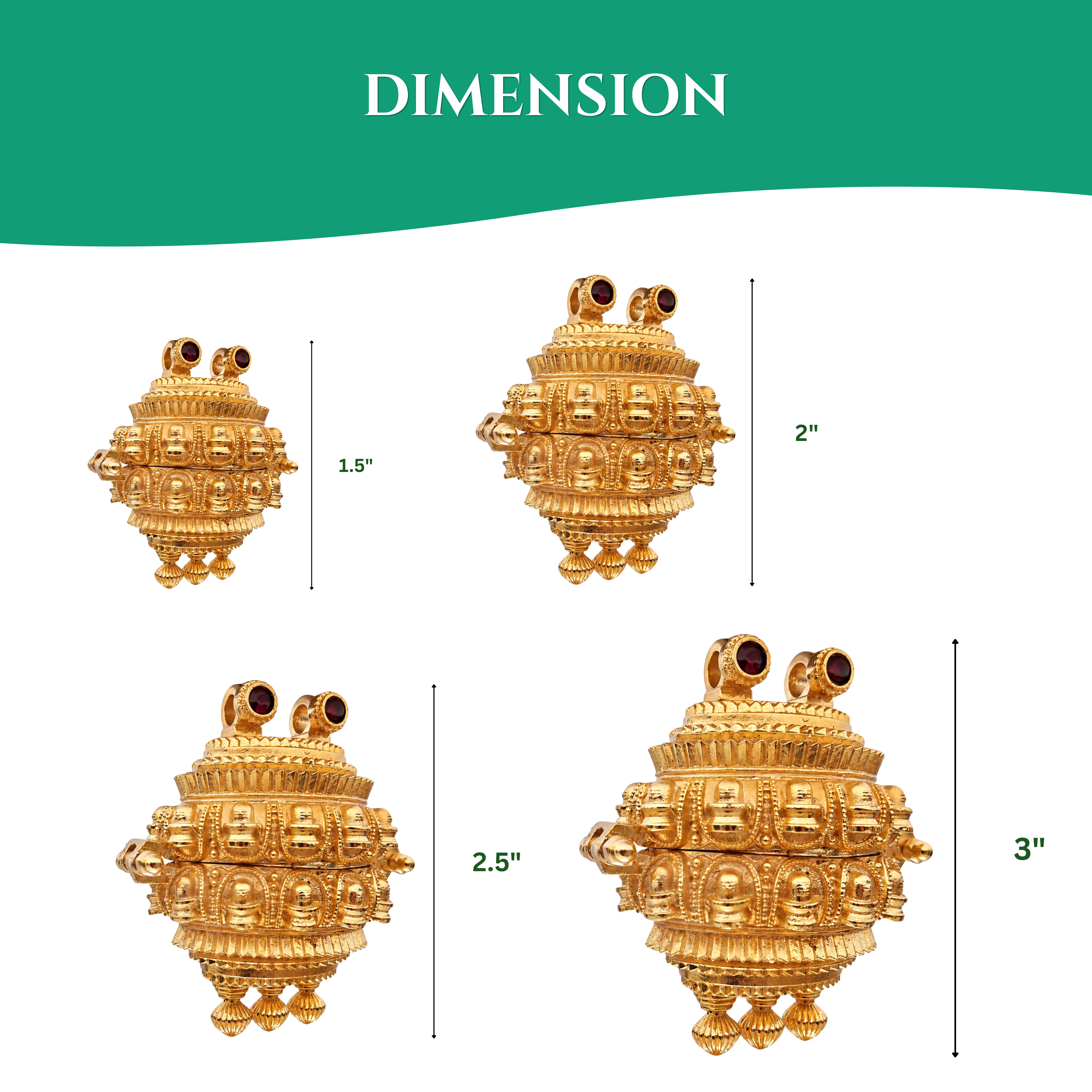 24 Sivalingam Embossed Oval Sacred Box