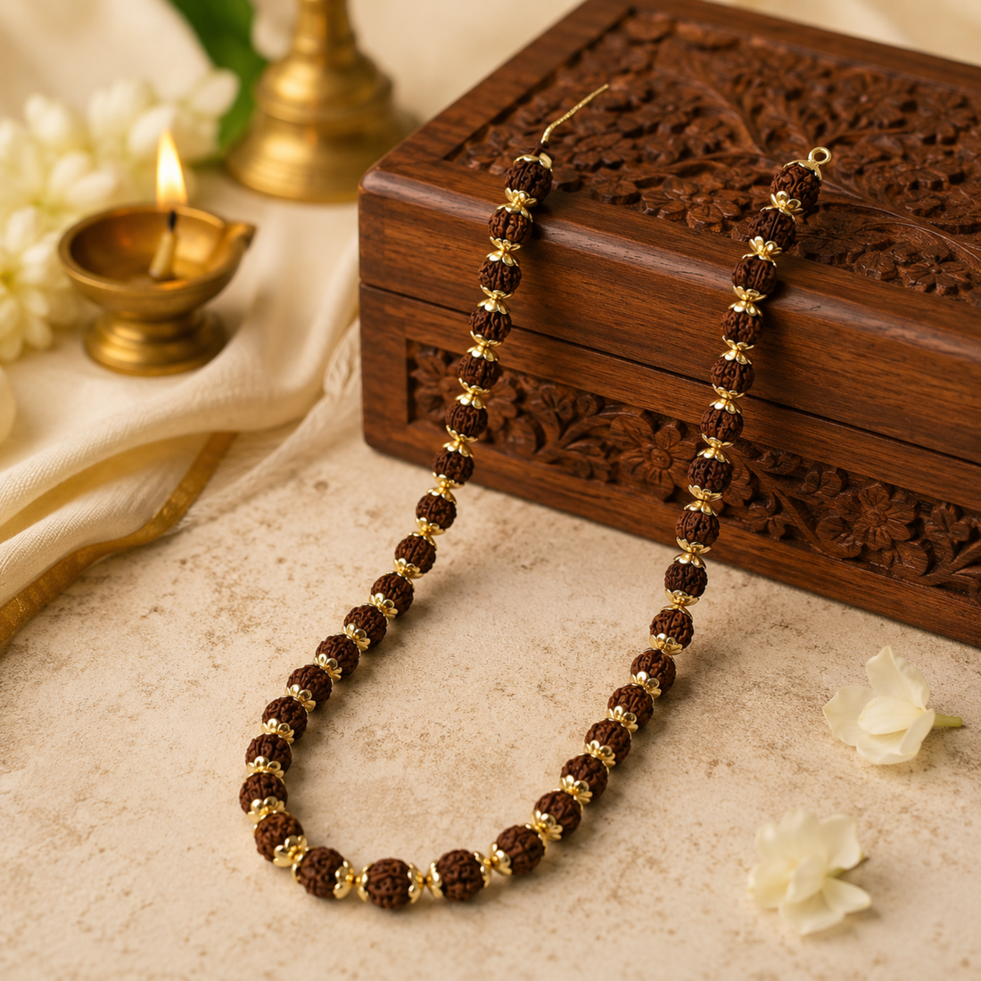 36 Beads Original 5 Mukhi Rudhraksha Maala