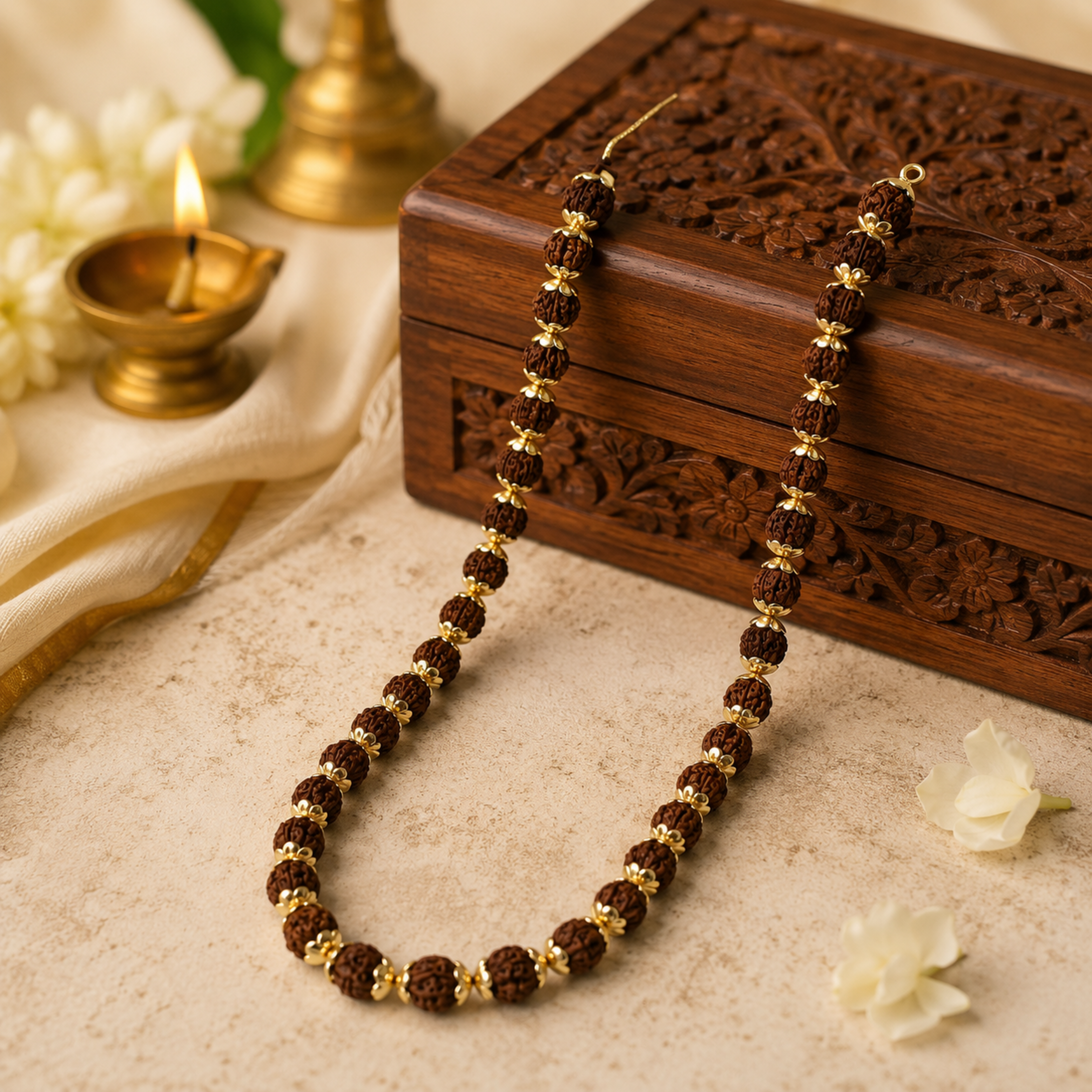 36 Beads Original 5 Mukhi Rudhraksha Maala