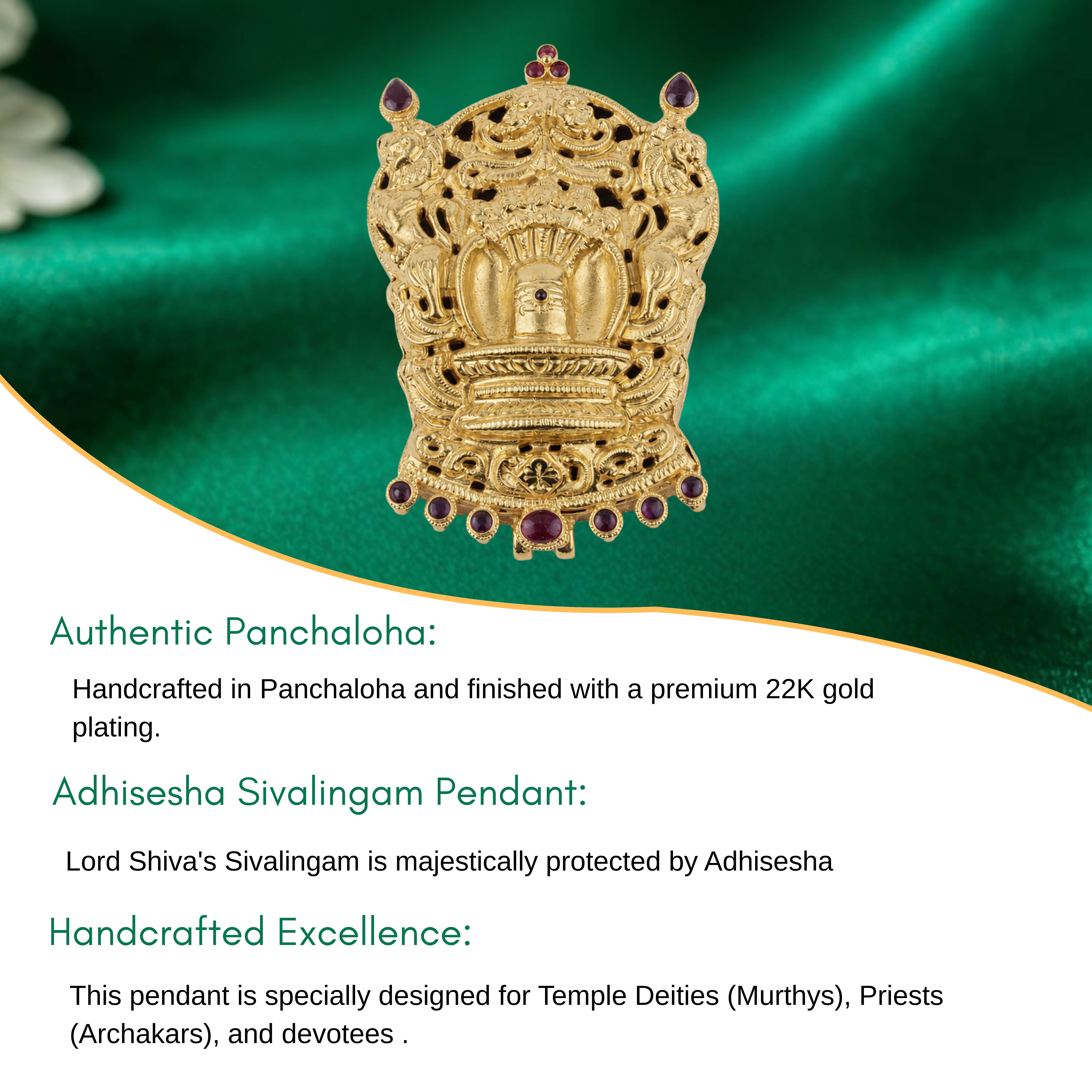 Aadhisesha Sivalingam Pendant