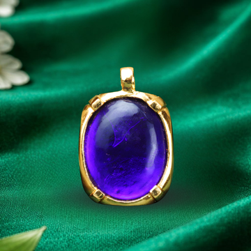 Oval Blue Stone Pendant