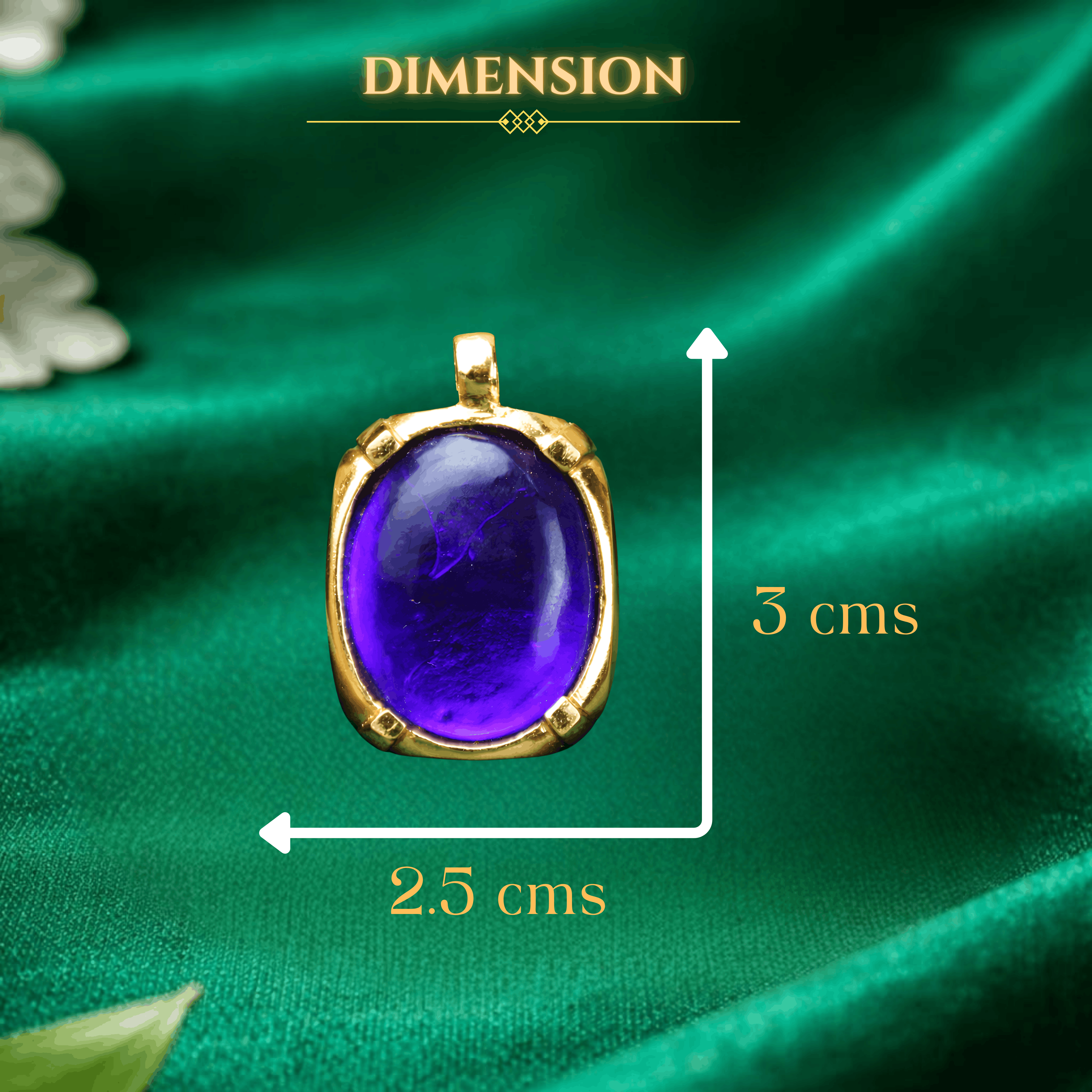 Oval Blue Stone Pendant
