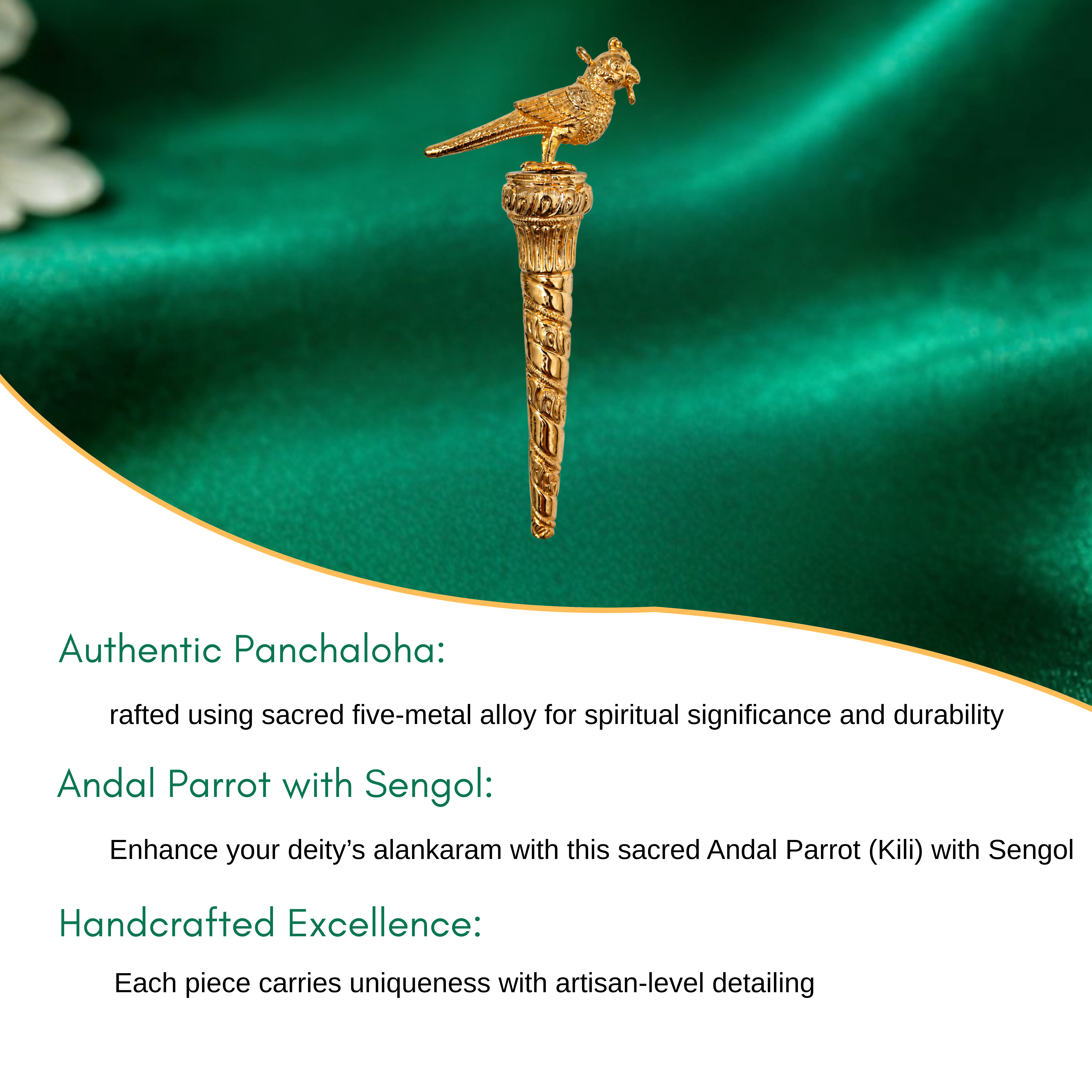 Aandaal Parrot (Kili) With Sengol