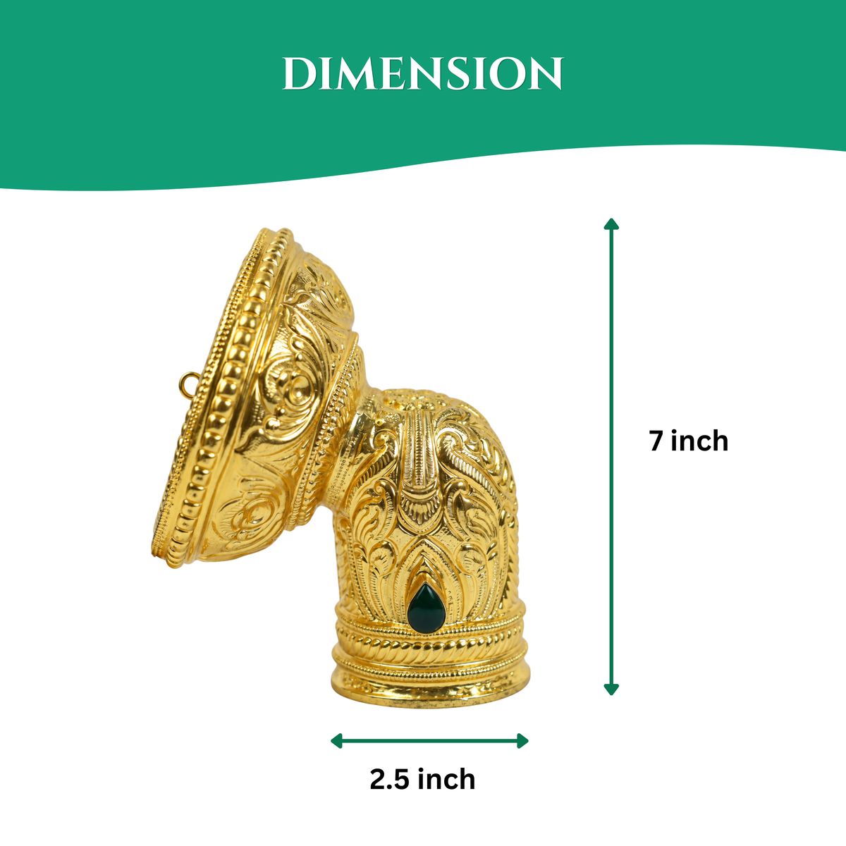 Aandal Crown – Traditional Temple Style