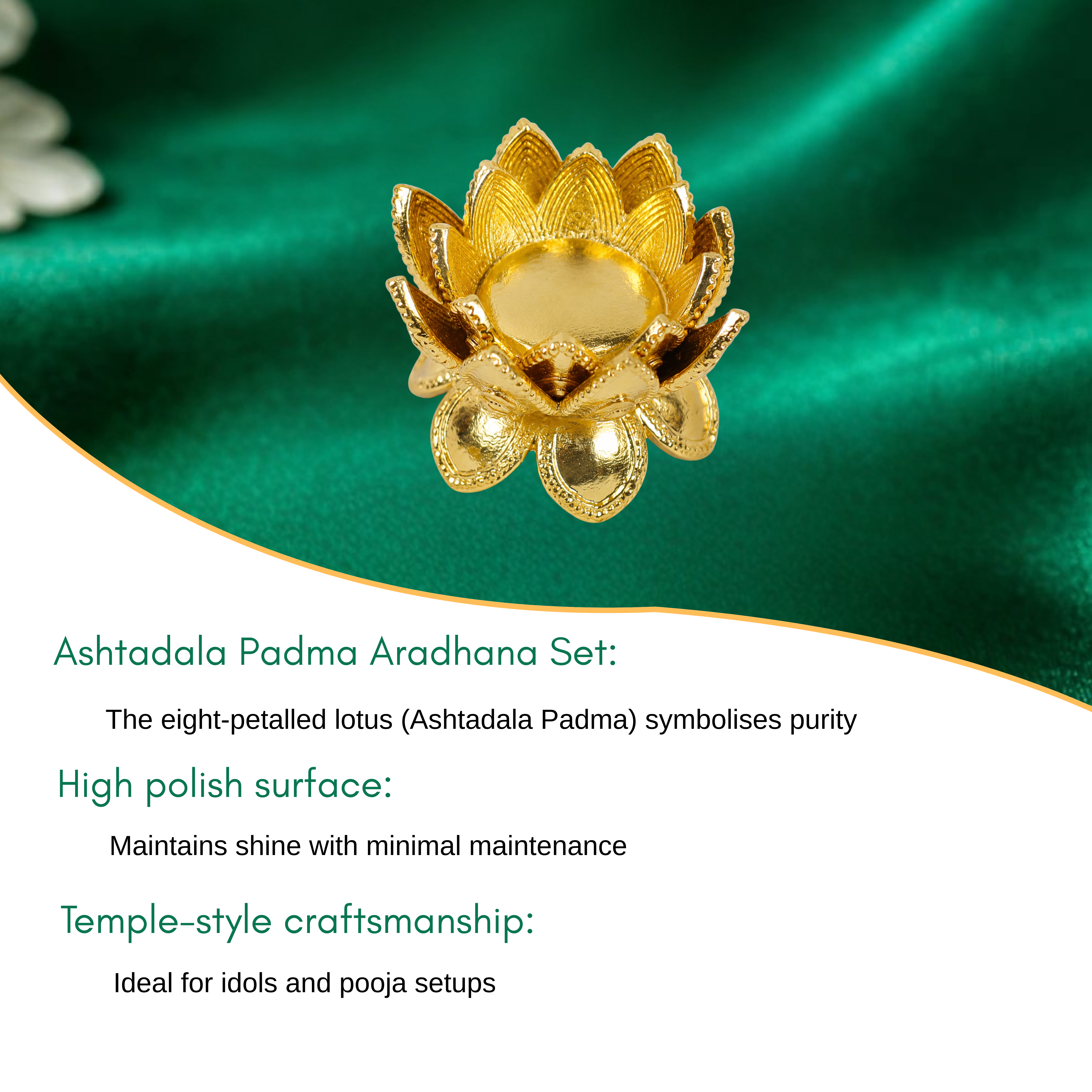 Ashtadala Padma Aradhana Flower Set For Lord Srinivasa Perumal