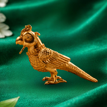 Hanging Gold Parrot Pendant