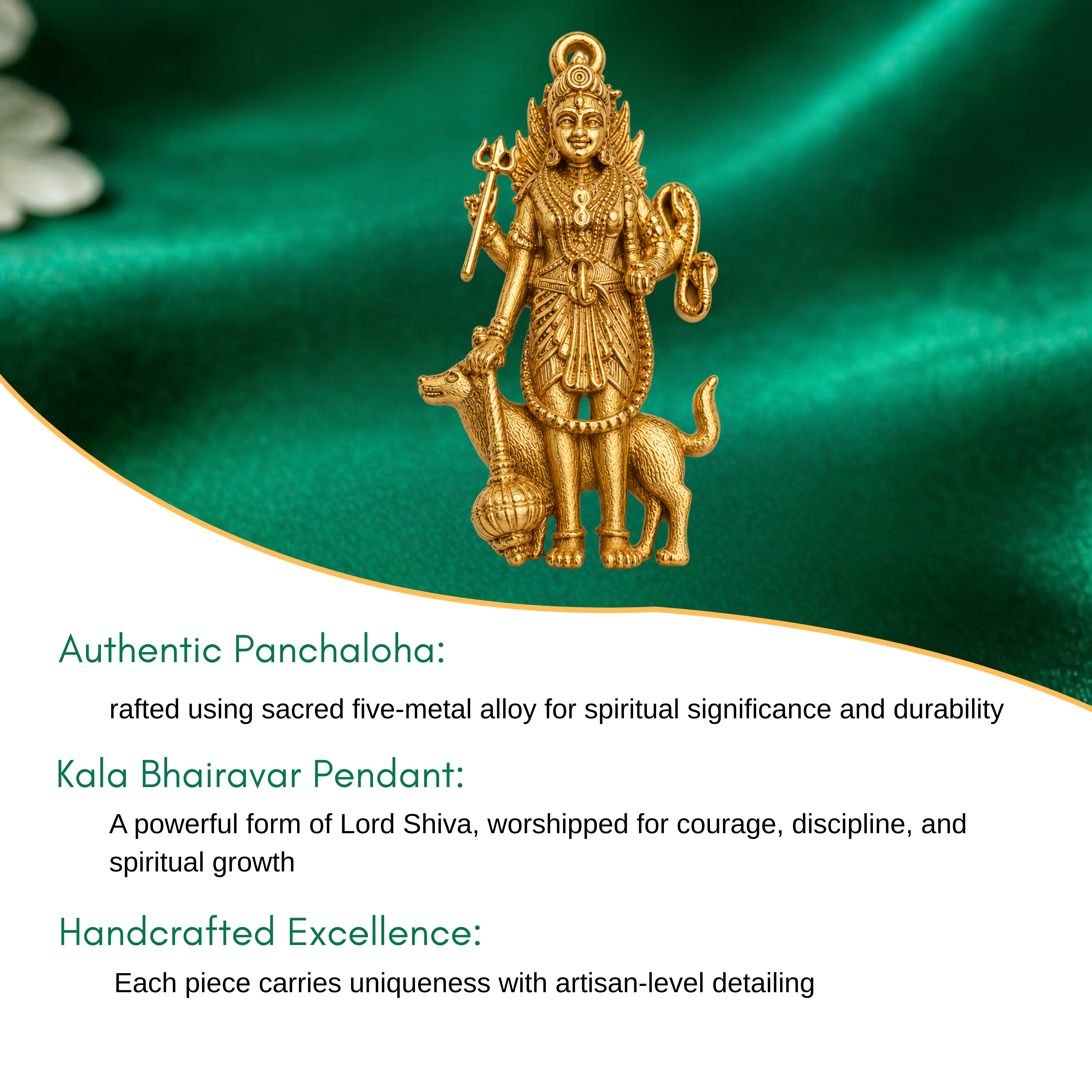 Kaala Bhairavar Pendant