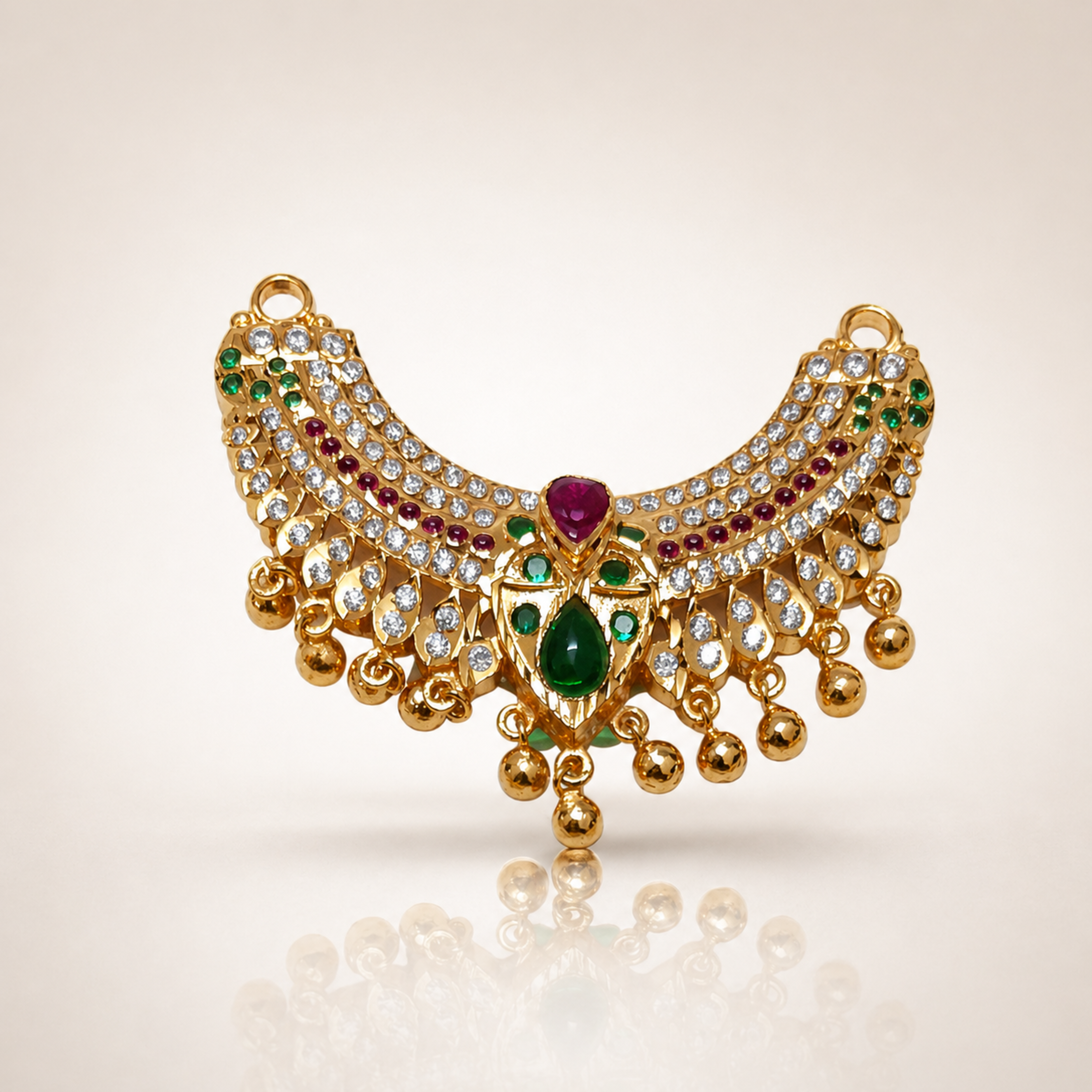 Kandabaranam (Sacred Necklace) With Stone