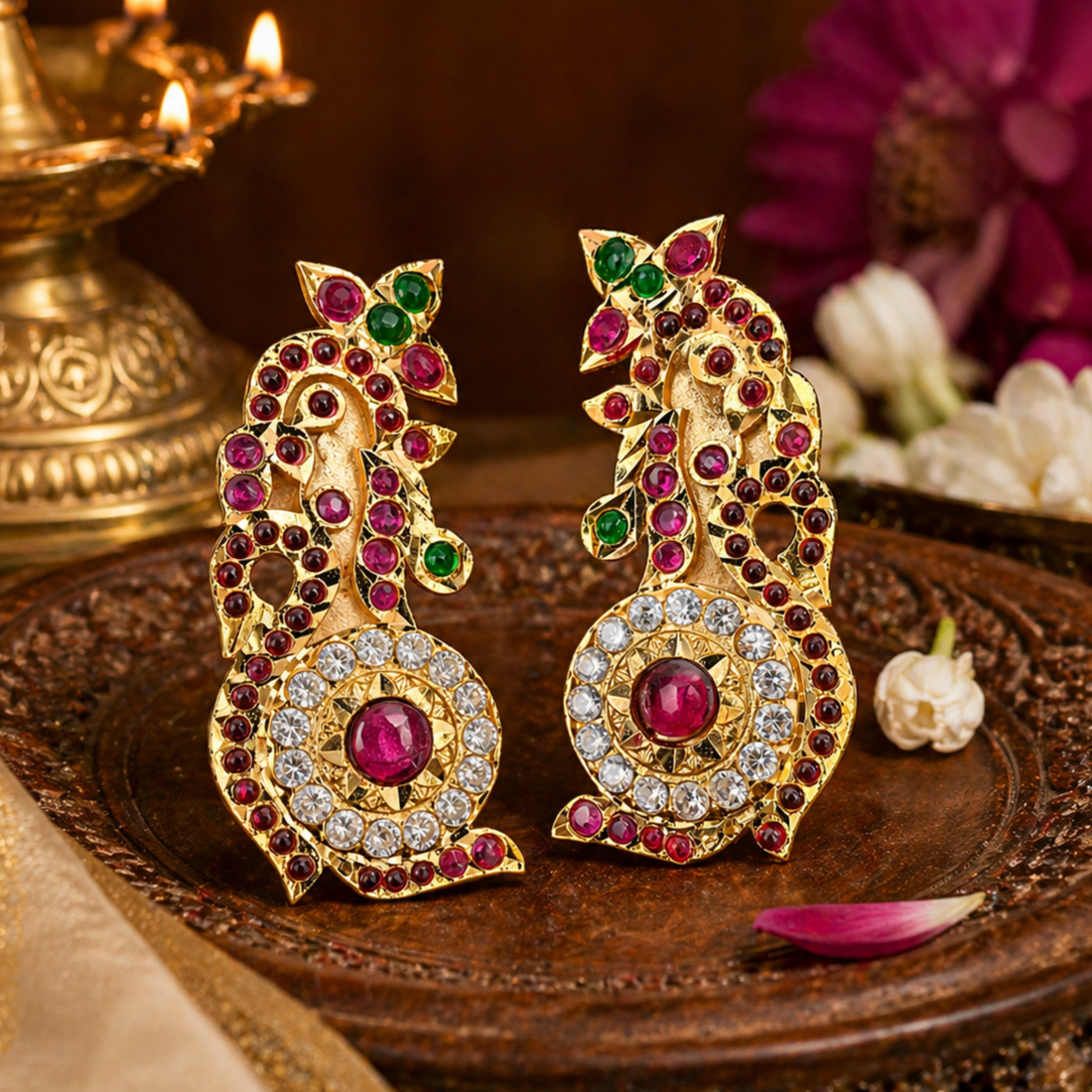 Karnapathram (Ear Ring) Parrot Design