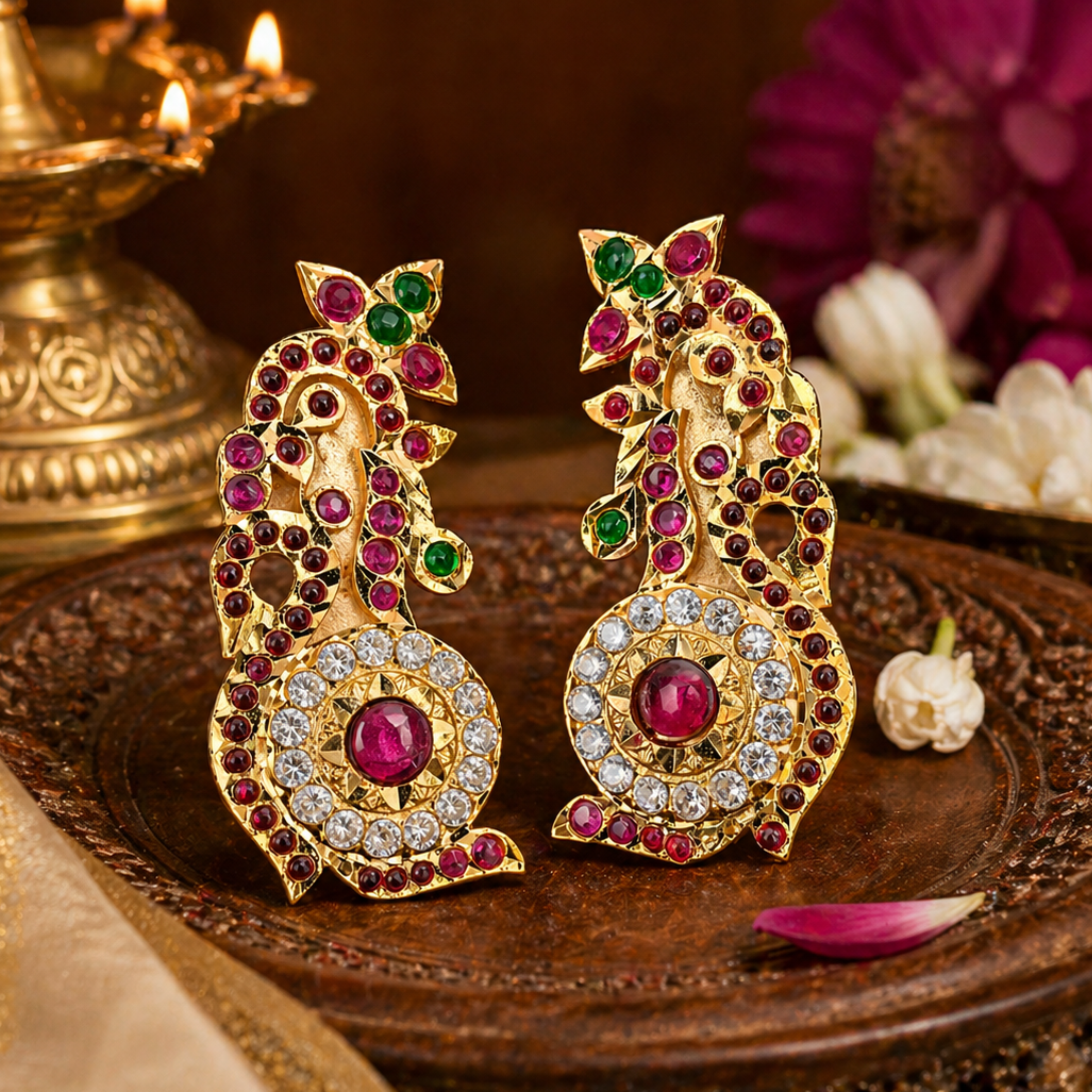Karnapathram (Ear Ring) Parrot Design