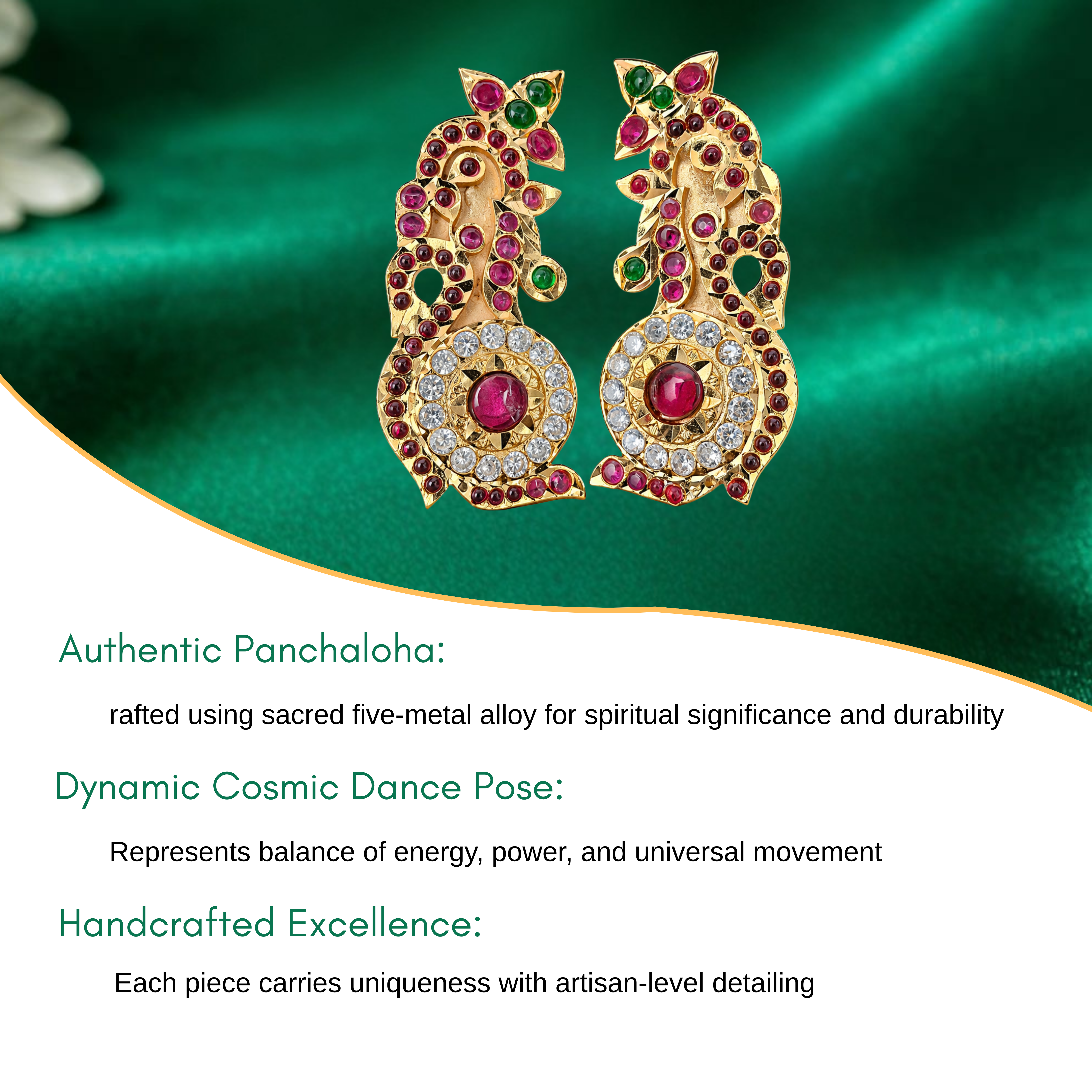 Karnapathram (Ear Ring) Parrot Design