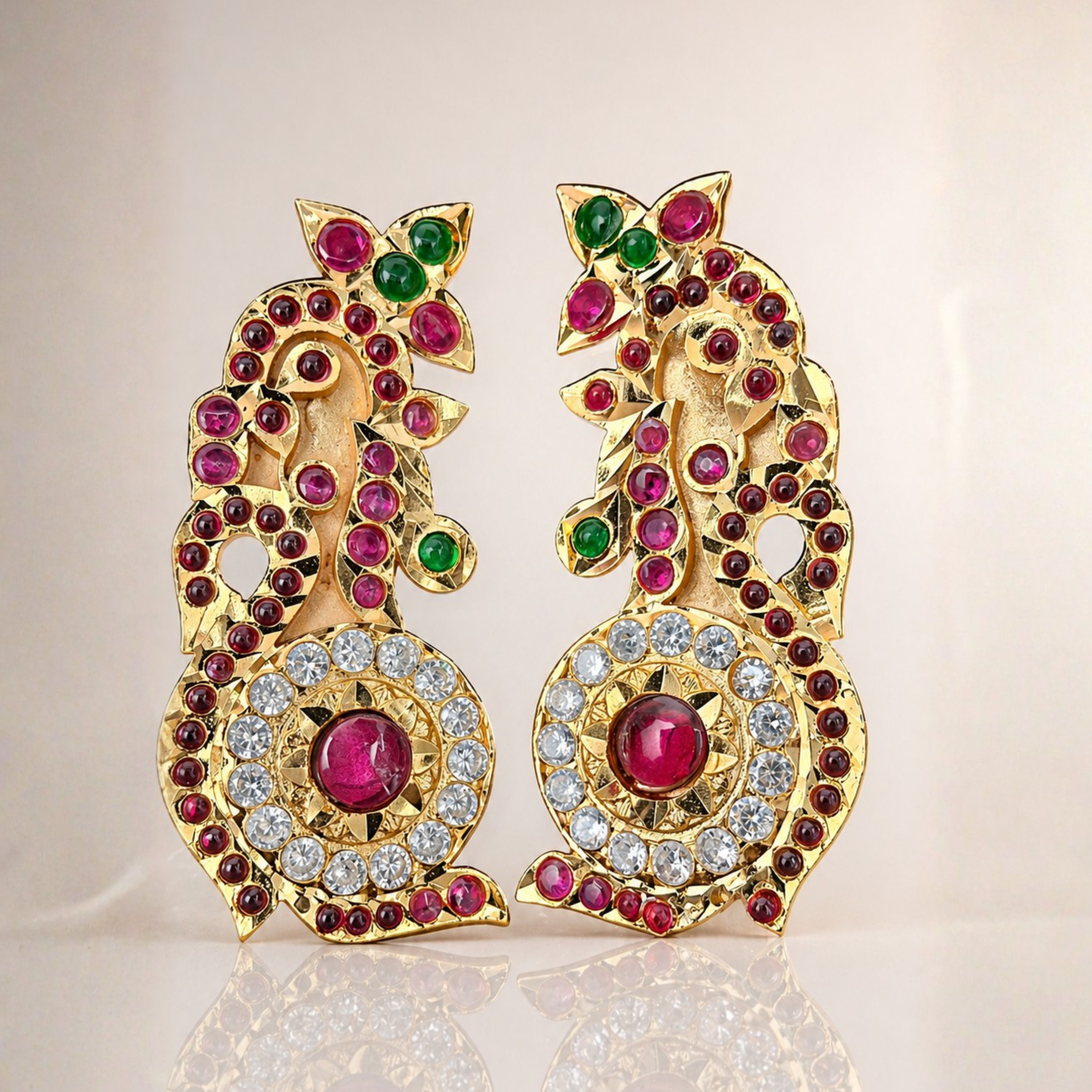 Karnapathram (Ear Ring) Parrot Design