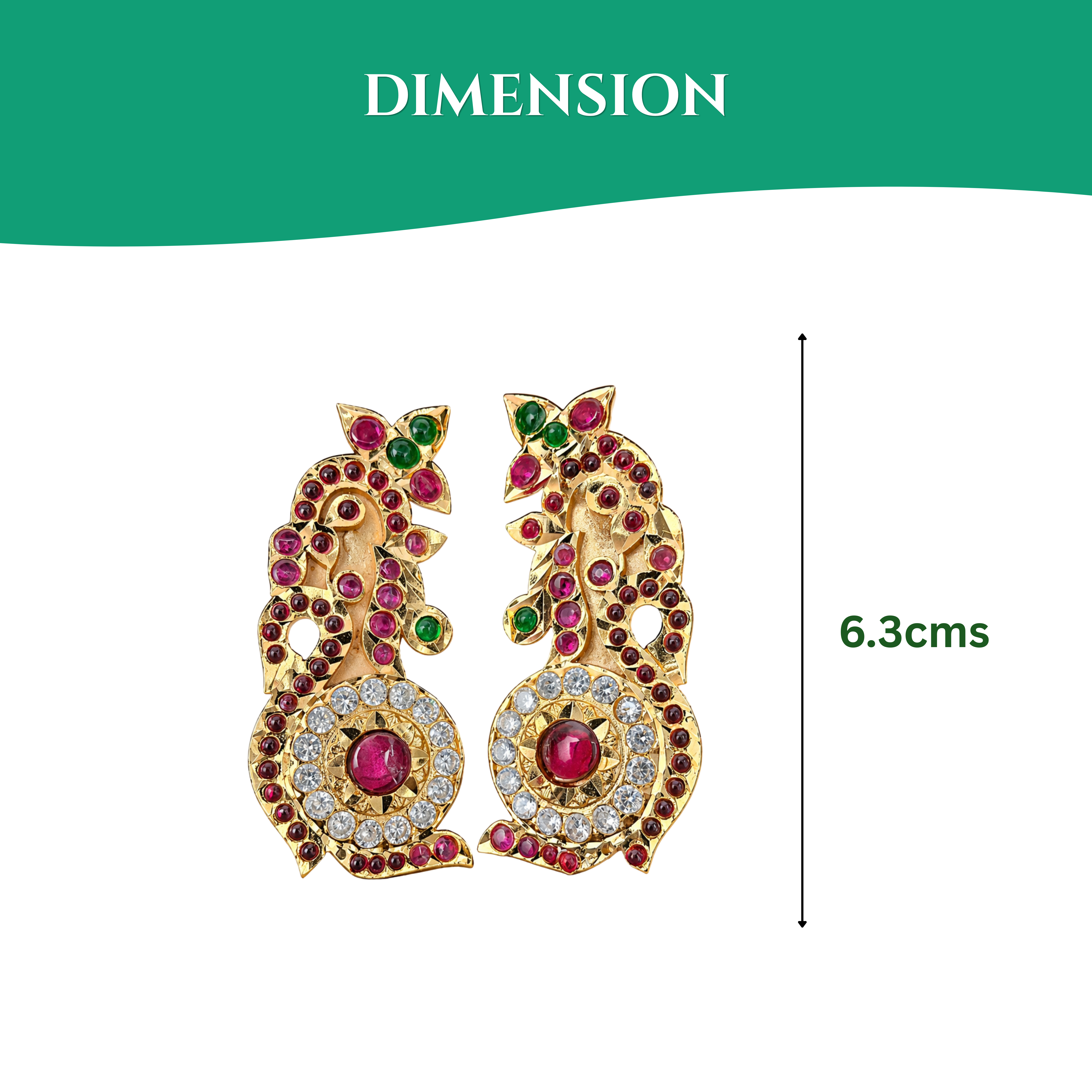 Karnapathram (Ear Ring) Parrot Design