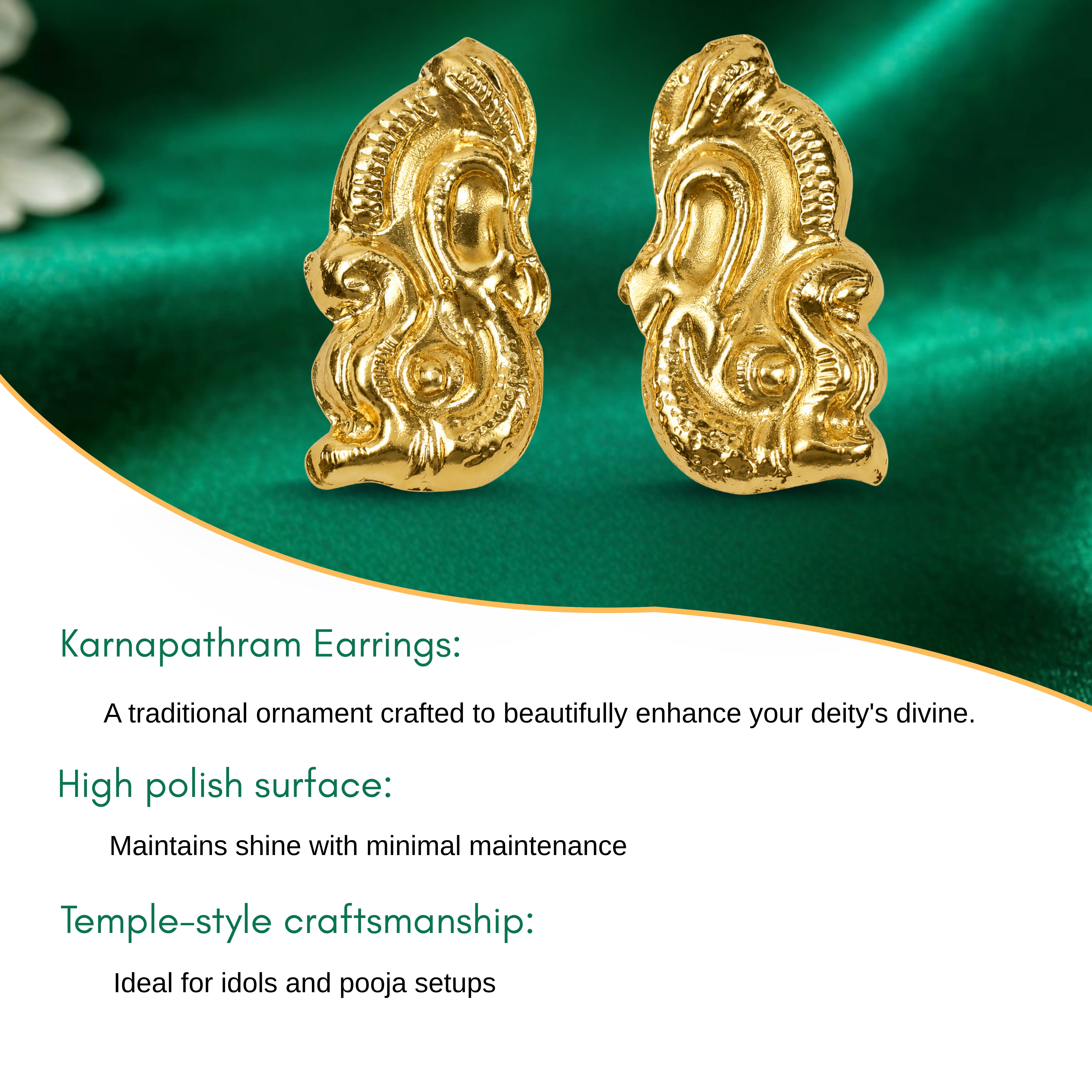 Karnapathram – Earring Pair for Home Temple Deities
