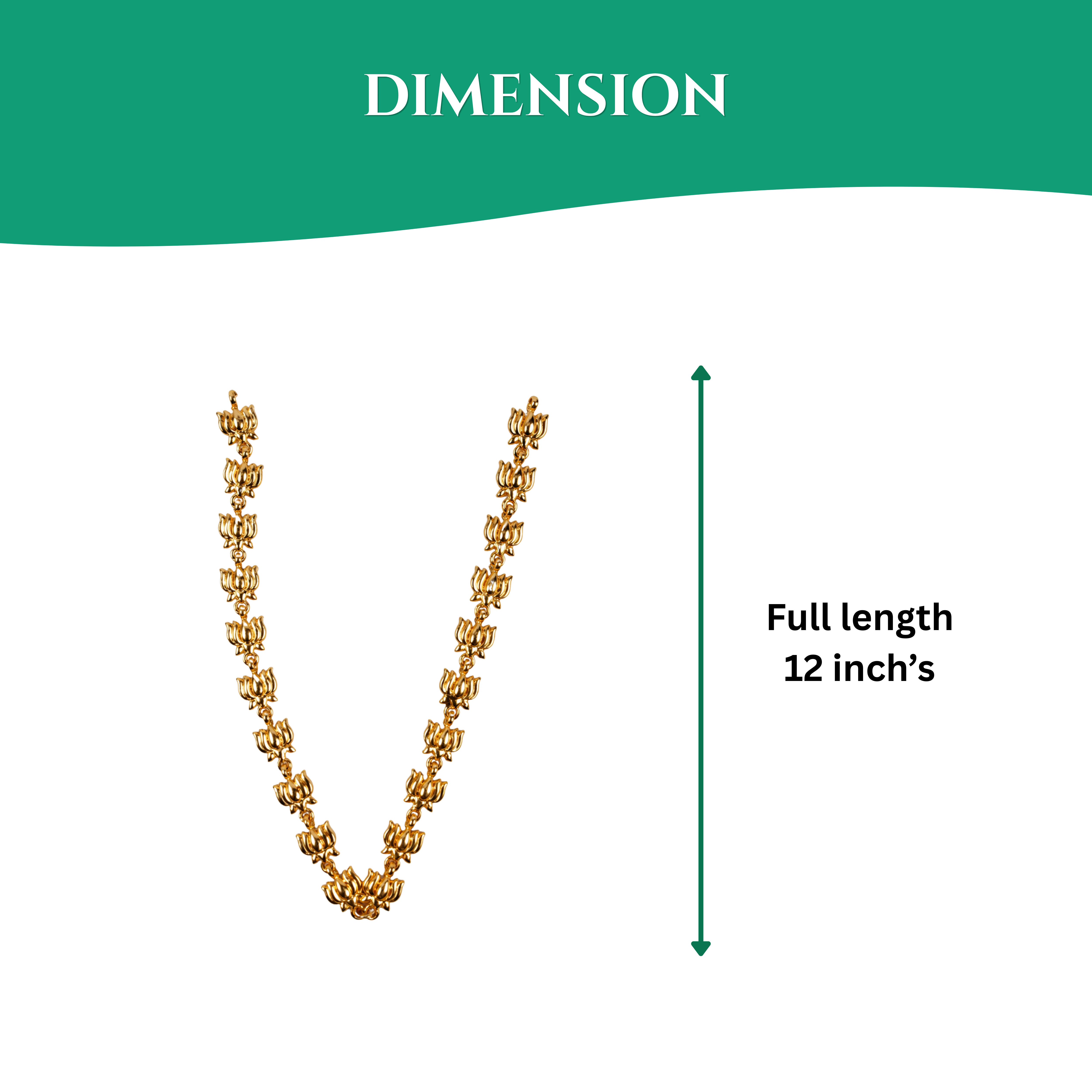 Lotus Flower Necklace For Home Temple Idols
