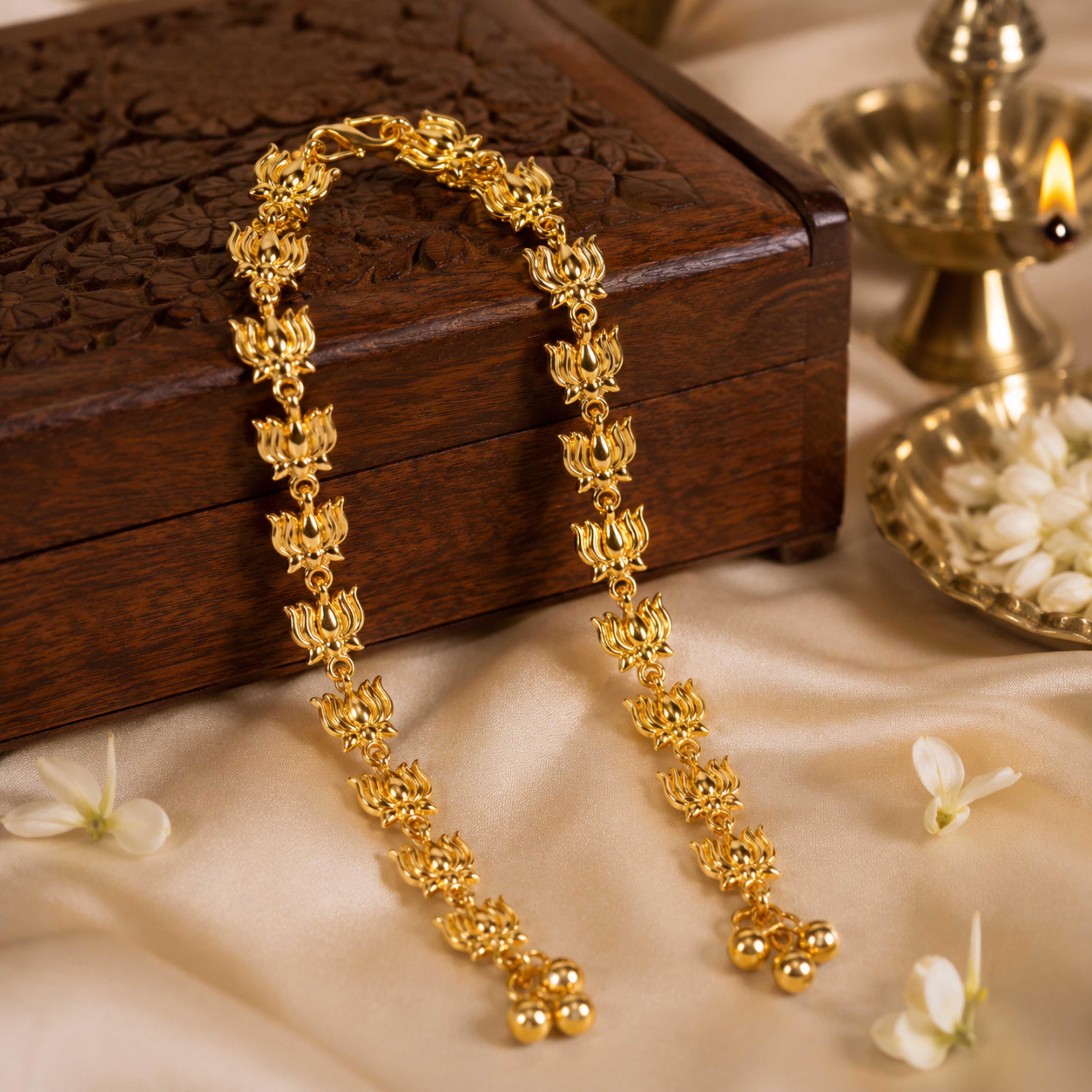 Lotus Flower Necklace With Hook