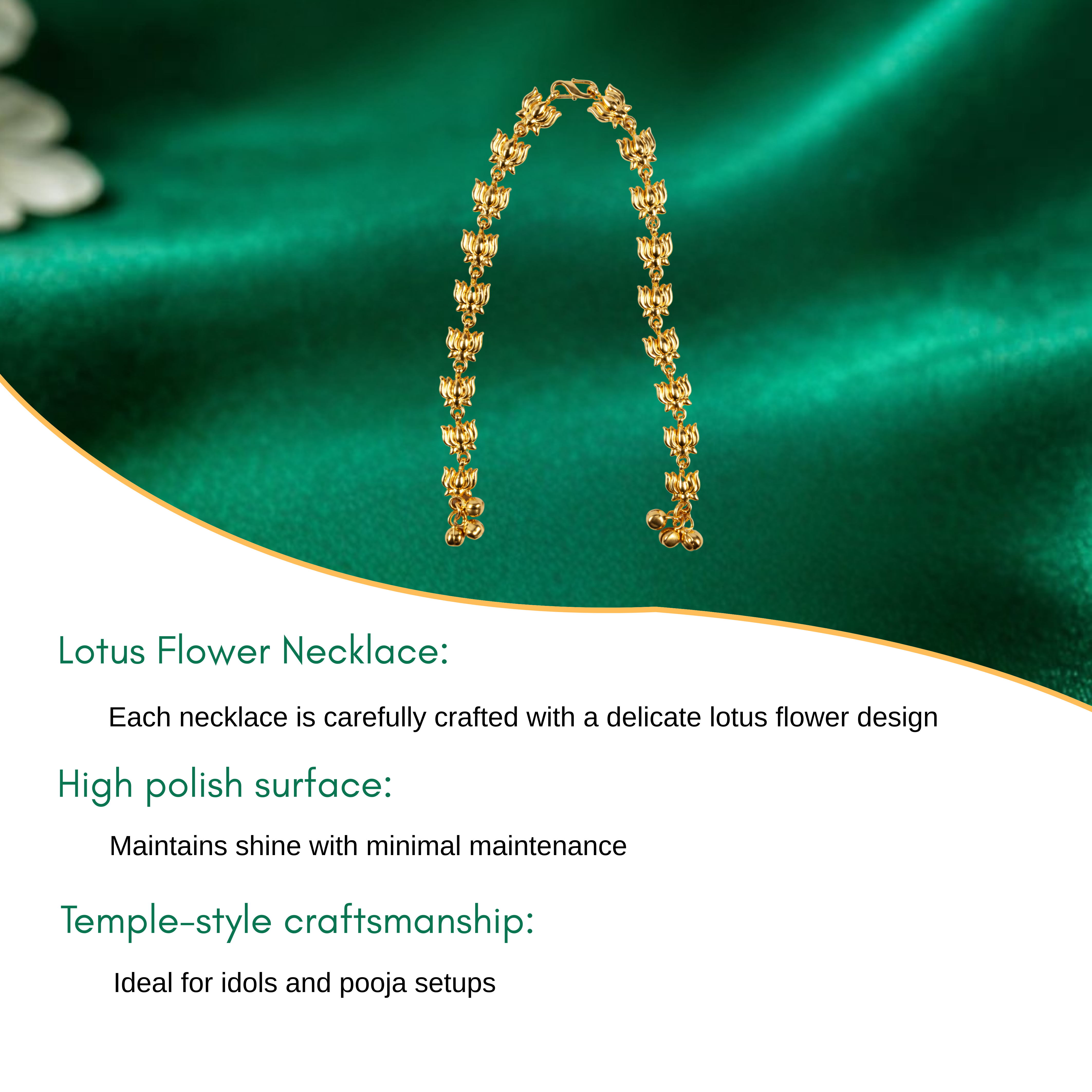 Lotus Flower Necklace With Hook