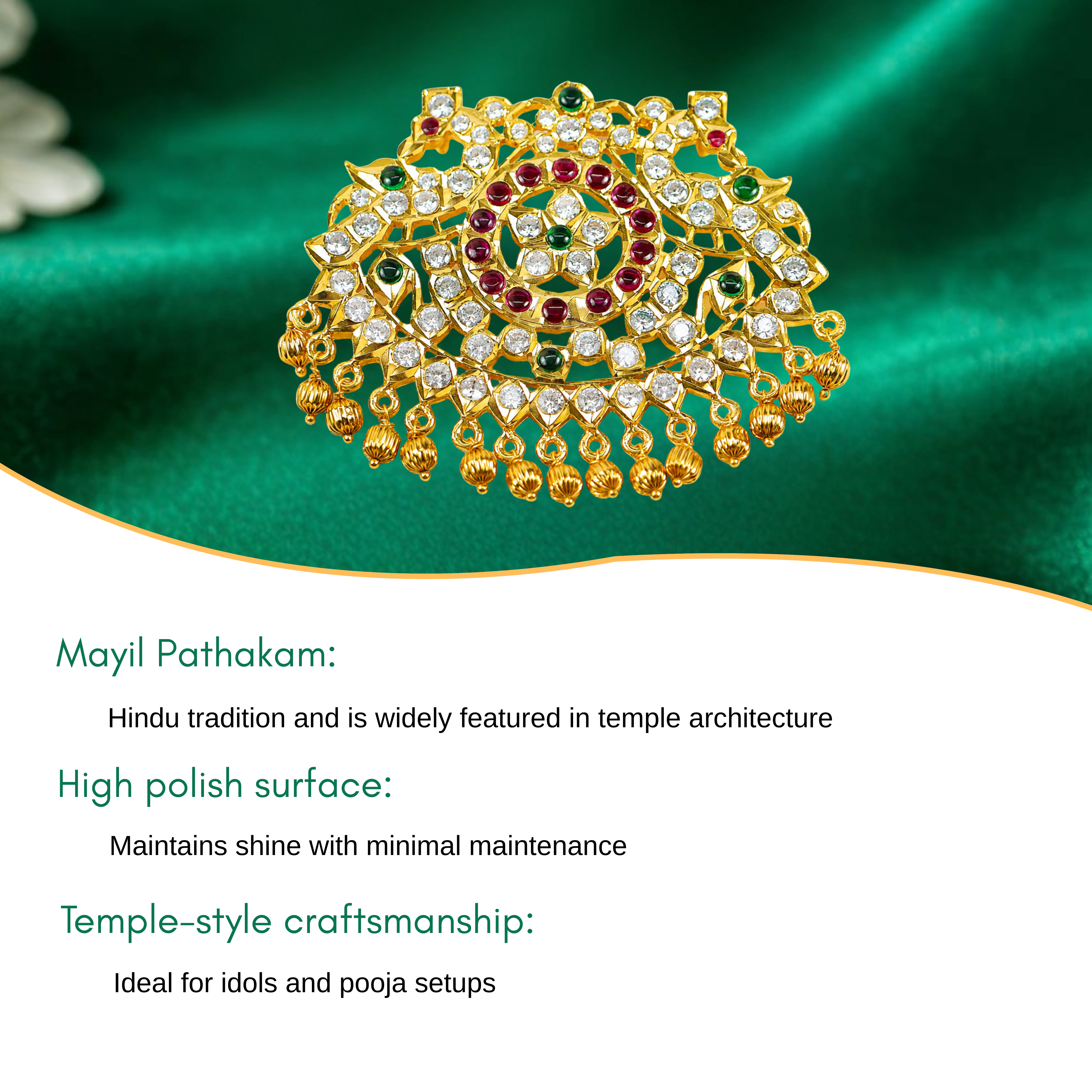Mayil Pathakkam (Peacock Pendant)