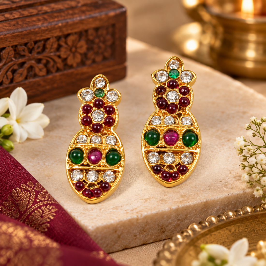 Namperumal Karnapathram / Karnakundalam (Earring) for Home Deities