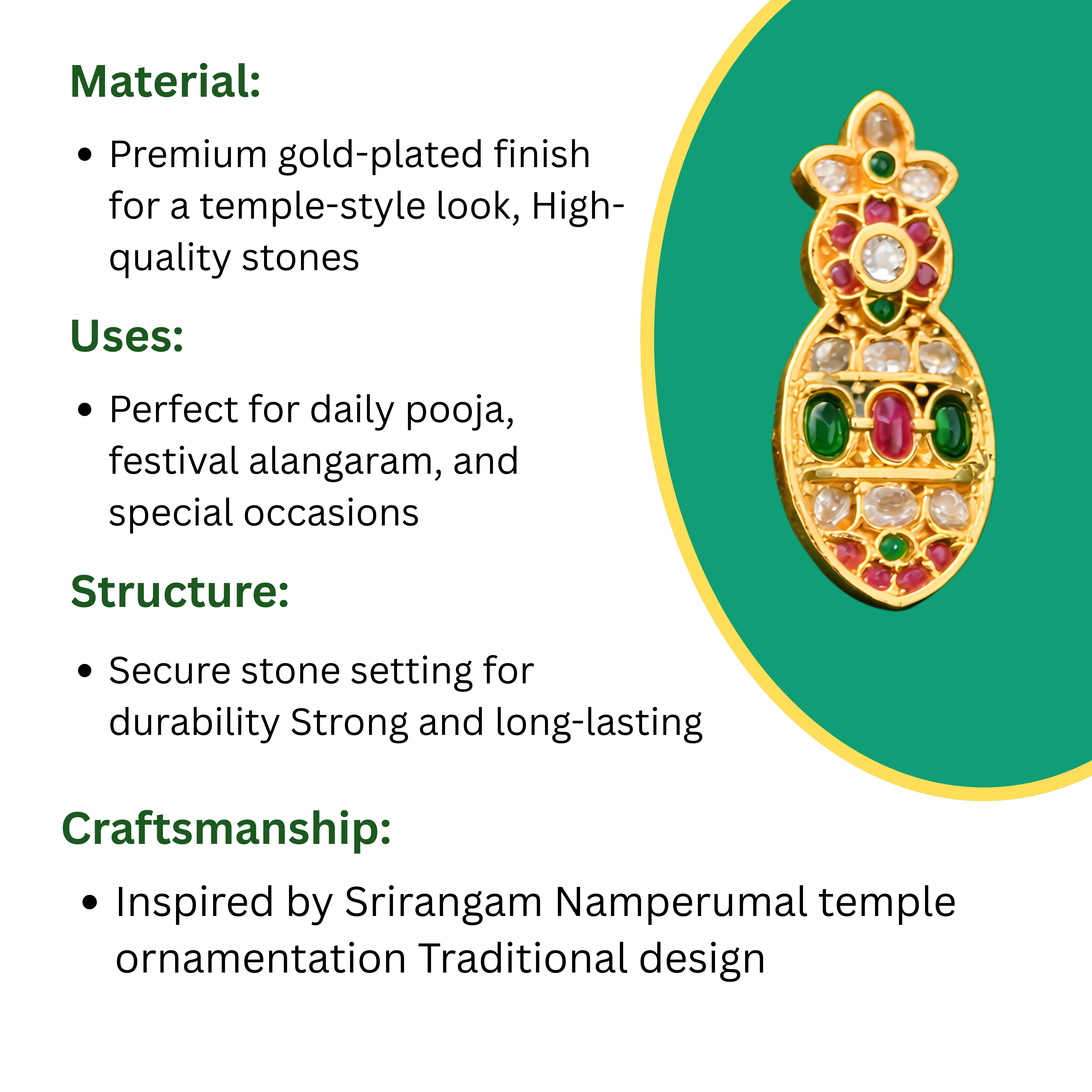 Namperumal Karnapathram (Ear Ring)