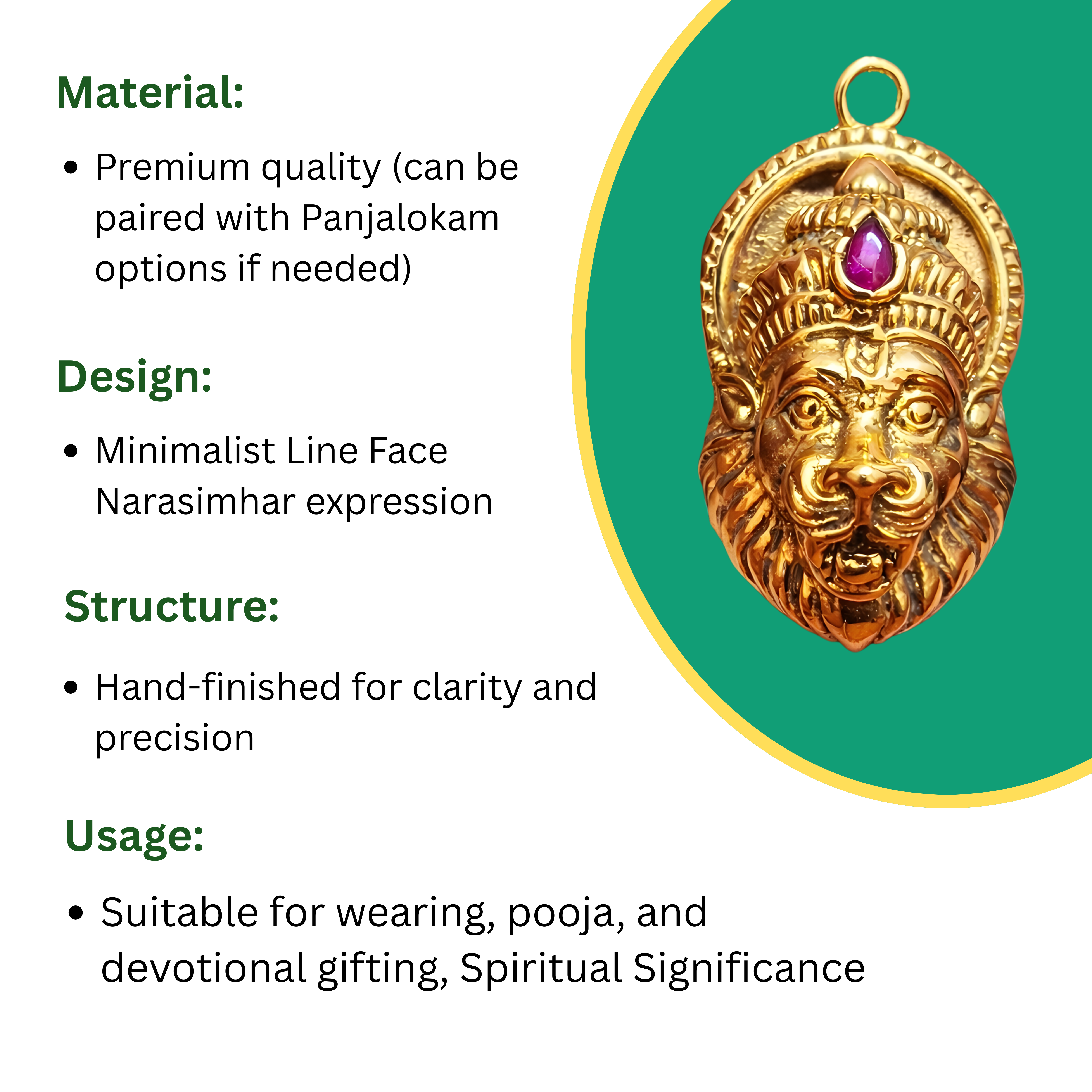 Narasimhar Face Dollar