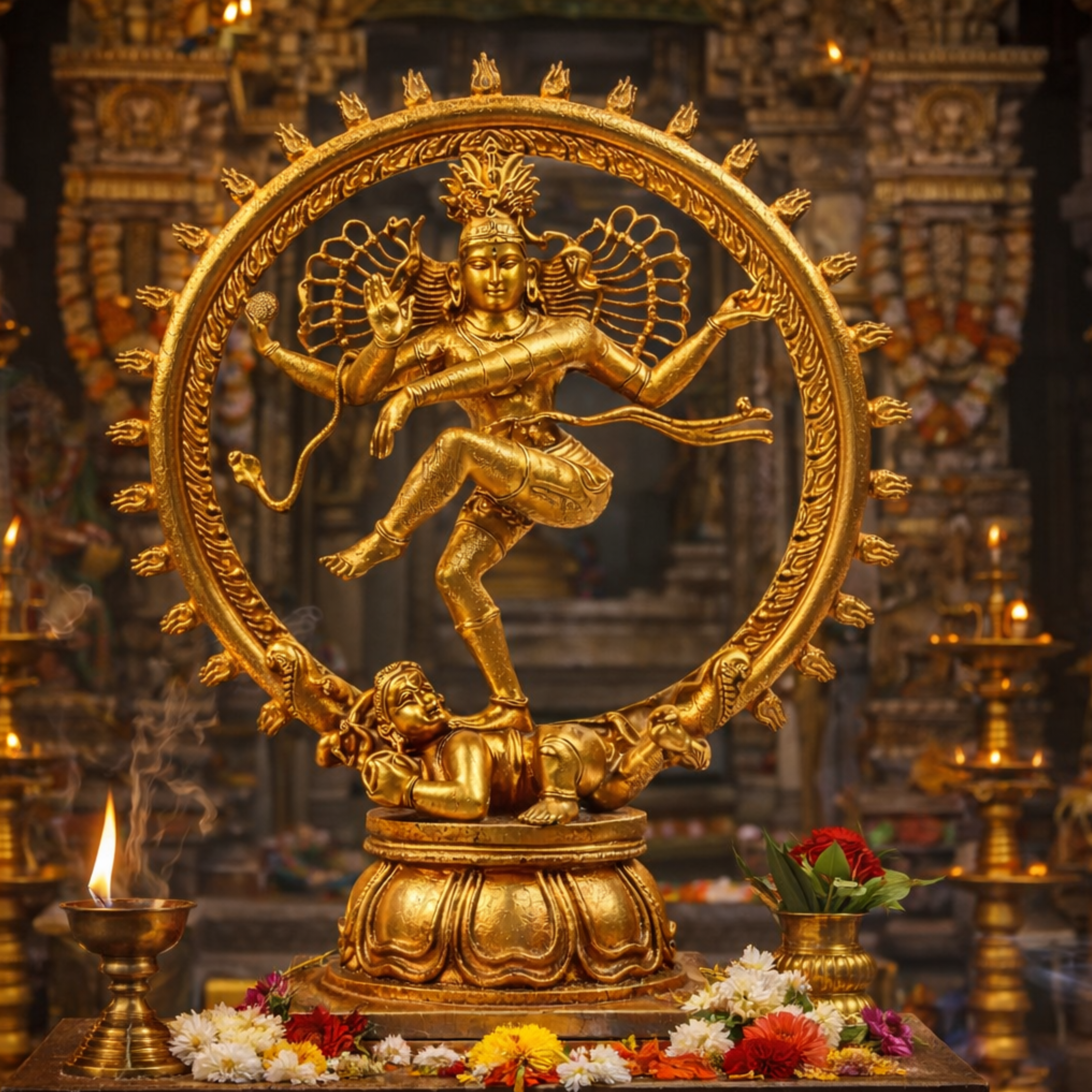 Panchaloha Natarajar (Lord of Cosmic Dance) Idol