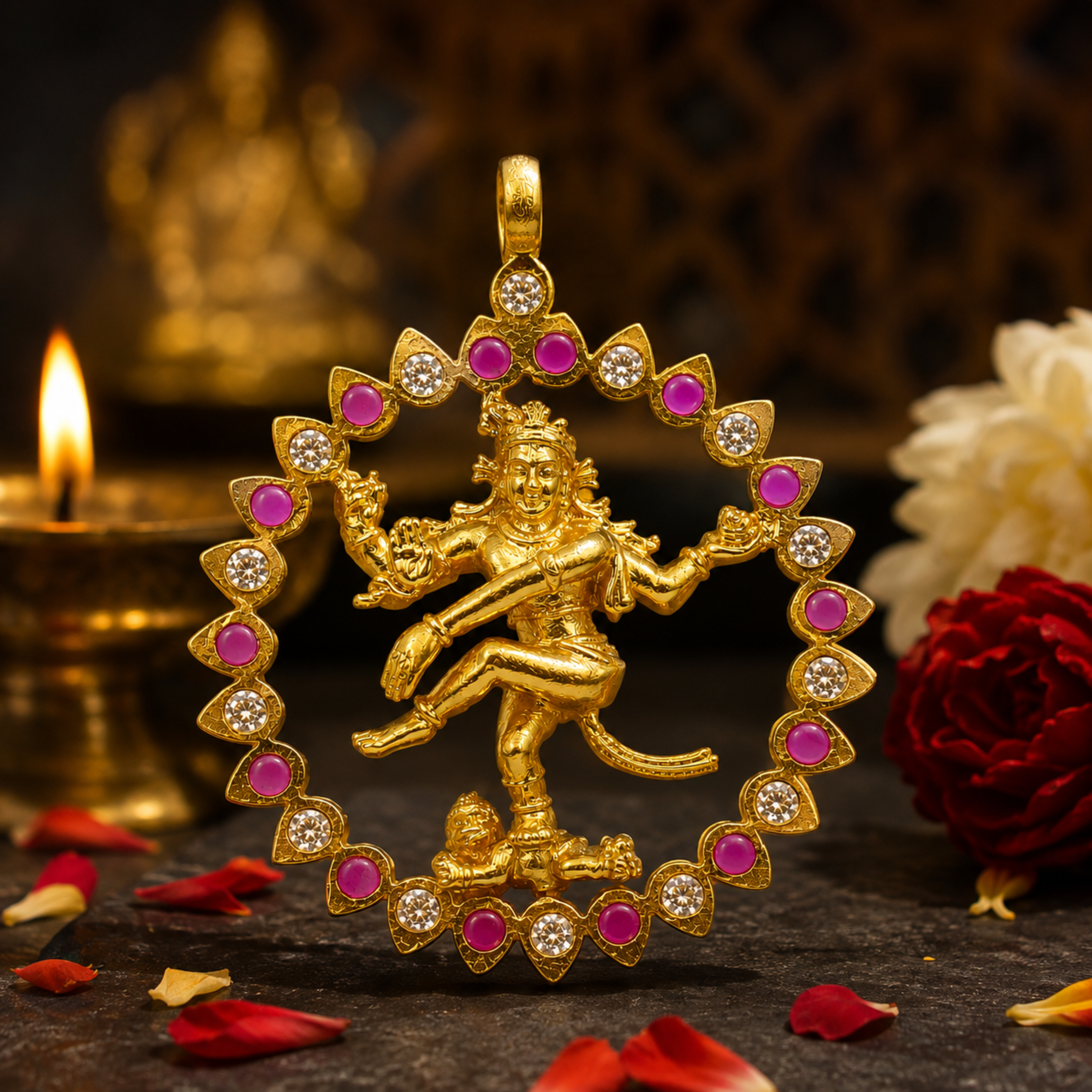 Natarajar Pendant – Panchalogam | Gold Plated