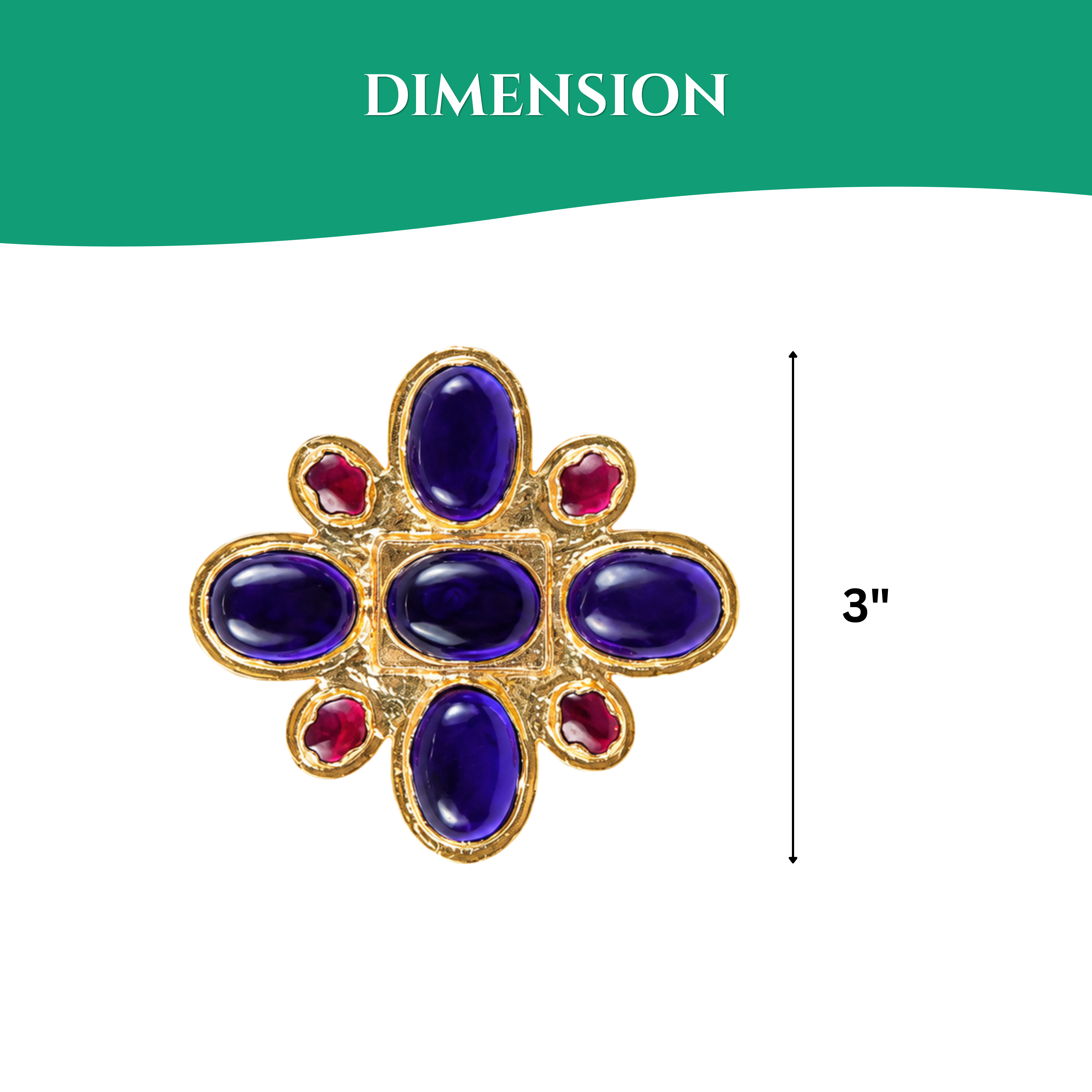 Neela Nayakam/Blue Stone (Kousthubam Pendant)
