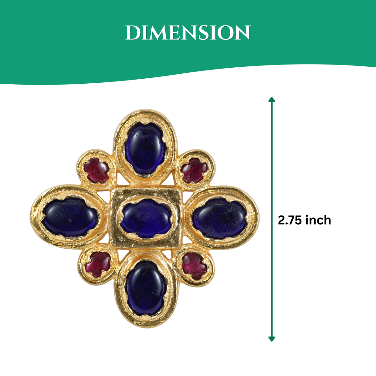 Neela Nayakam (Kousthubam) - Blue Pendant