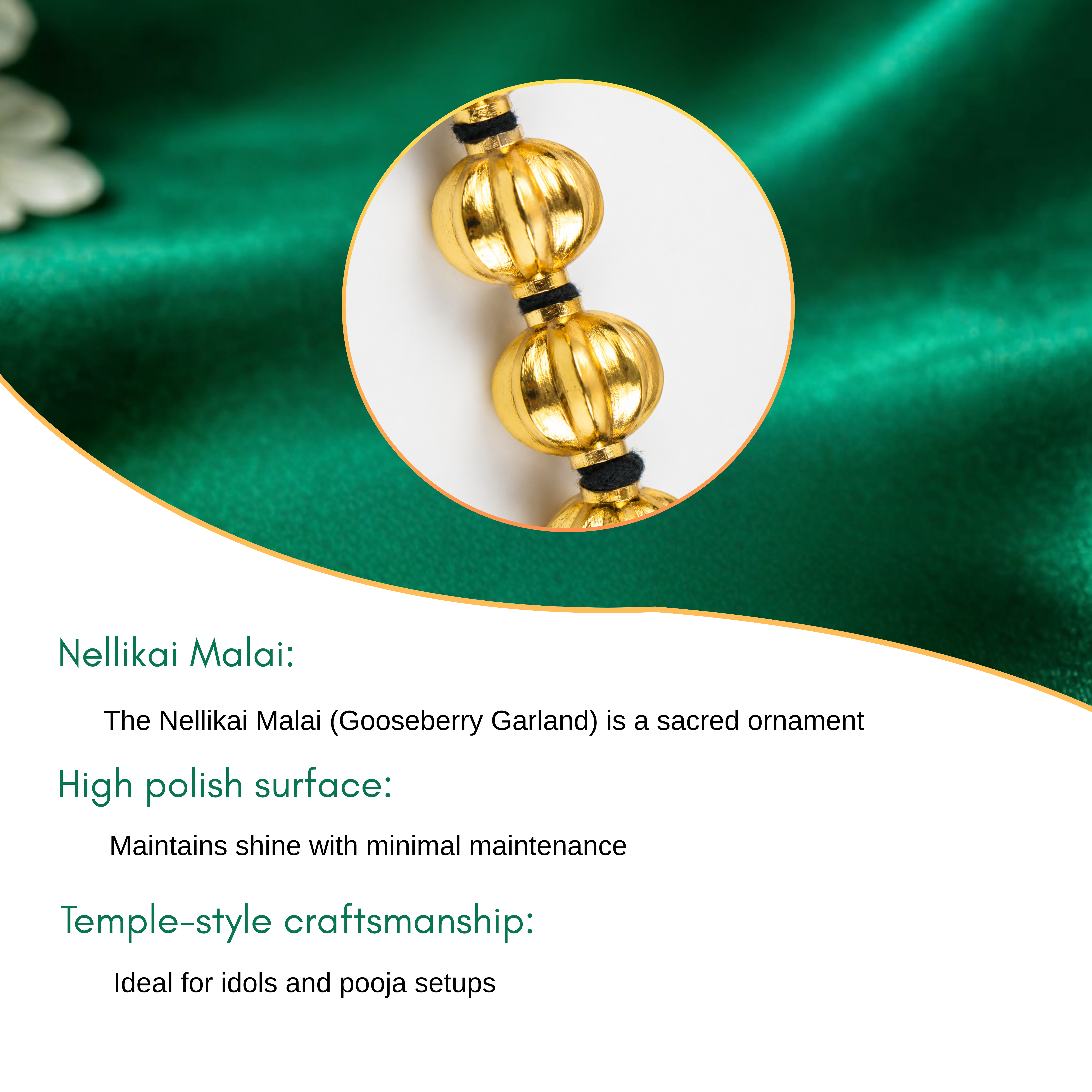 Nellikkai Maalai (Gooseberry Garland) For Swamy & Amman Deities