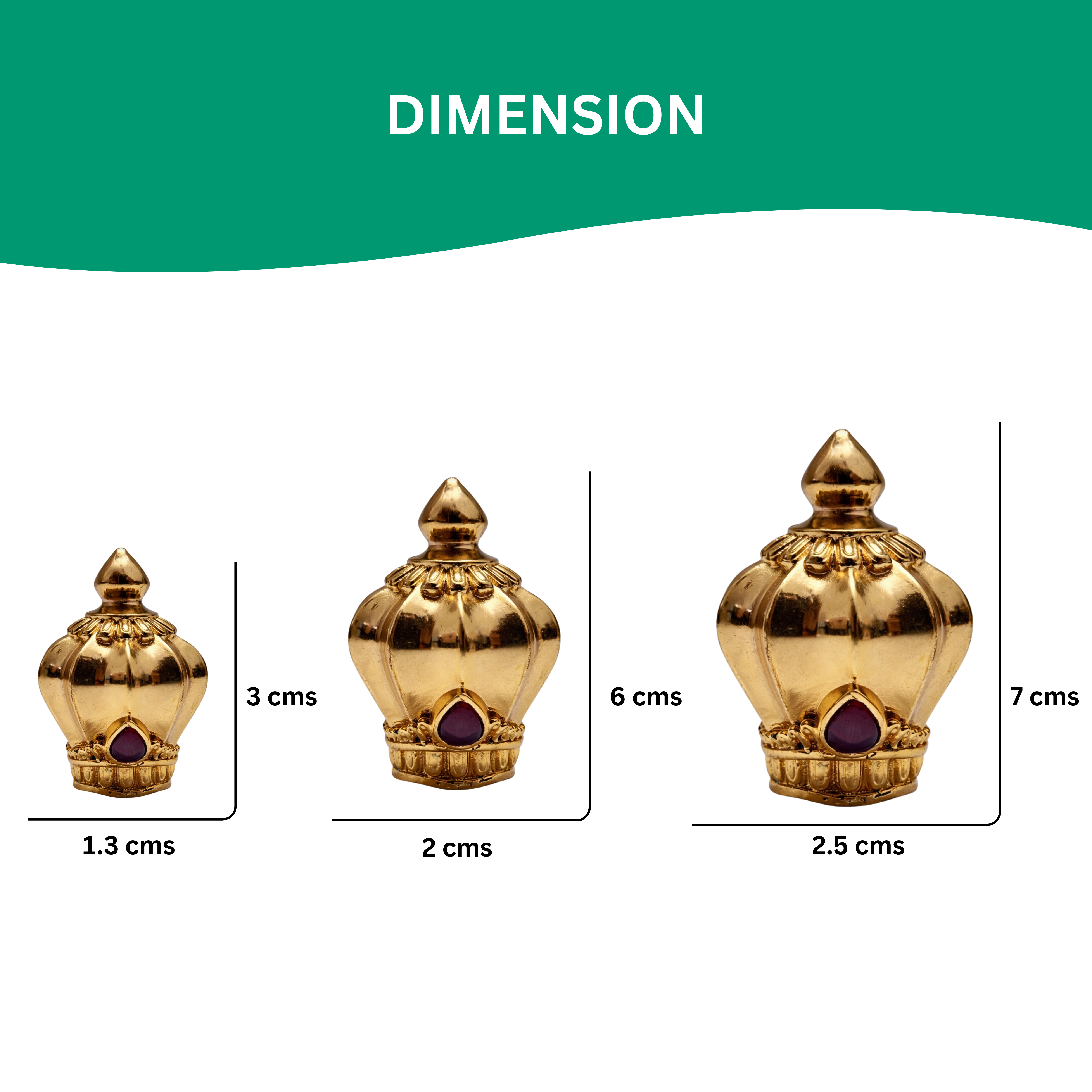 Oval Shape Divine Crown