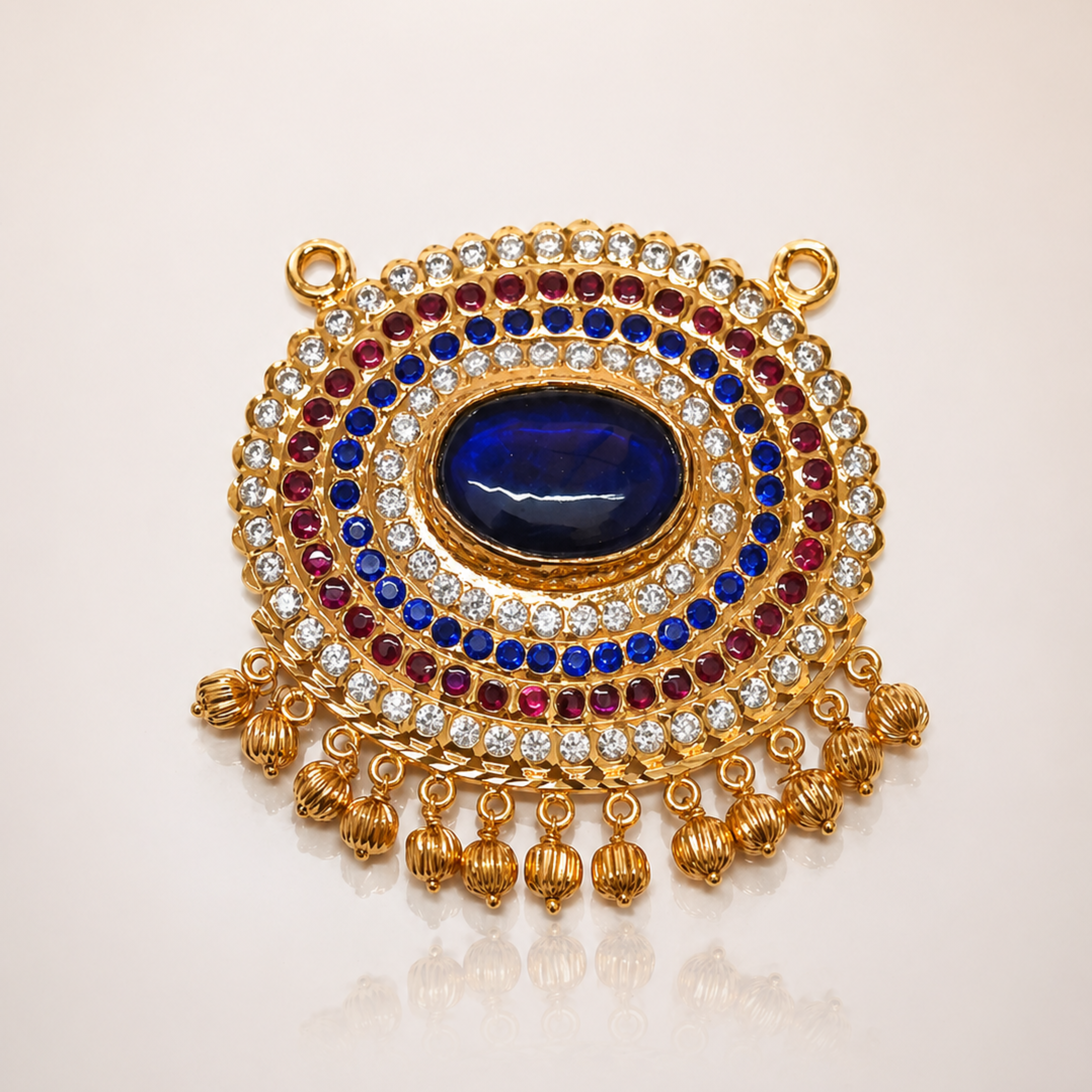 Oval Blue Stone Pendant