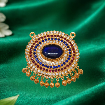Oval Blue Stone Pendant