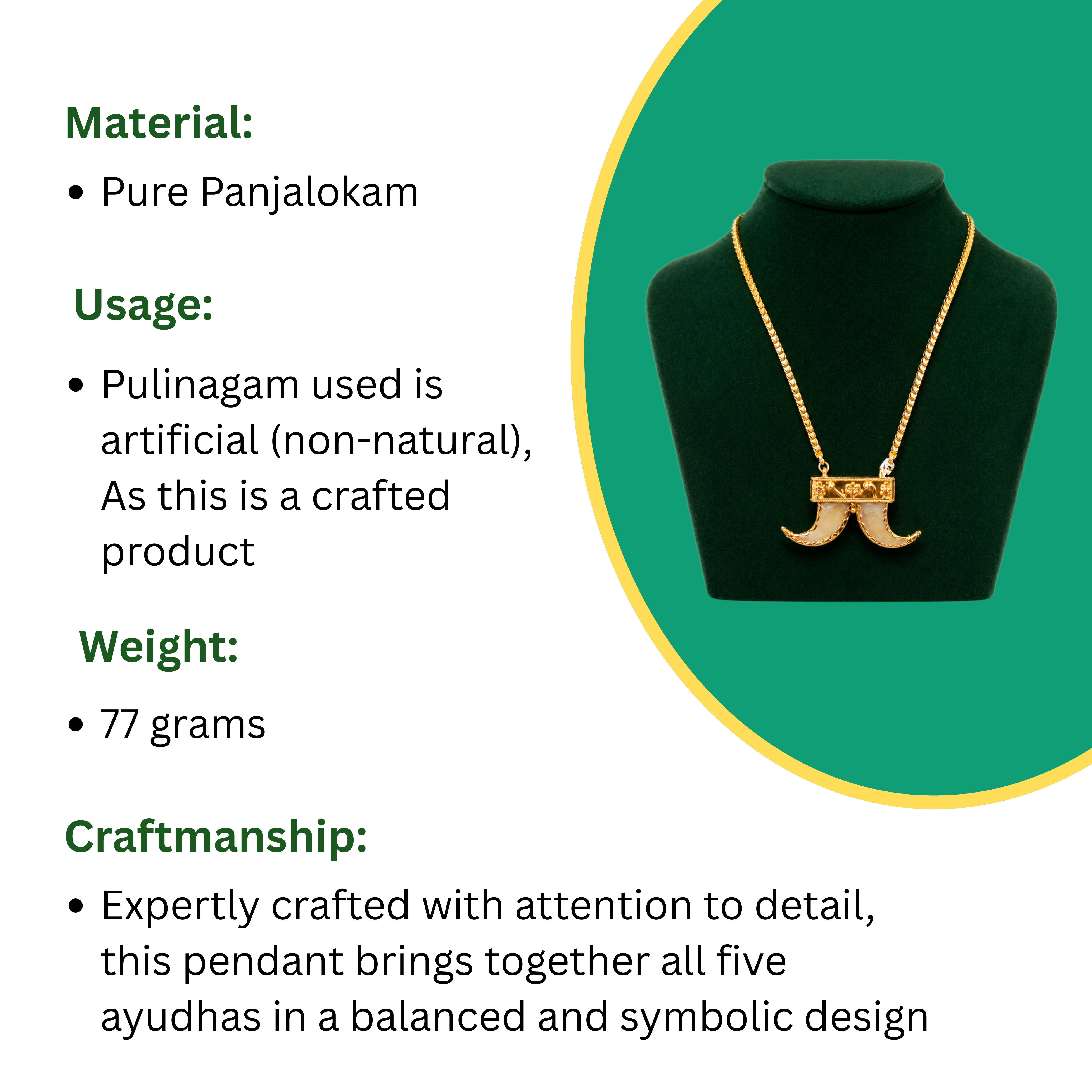 Panchaayudham Pendant