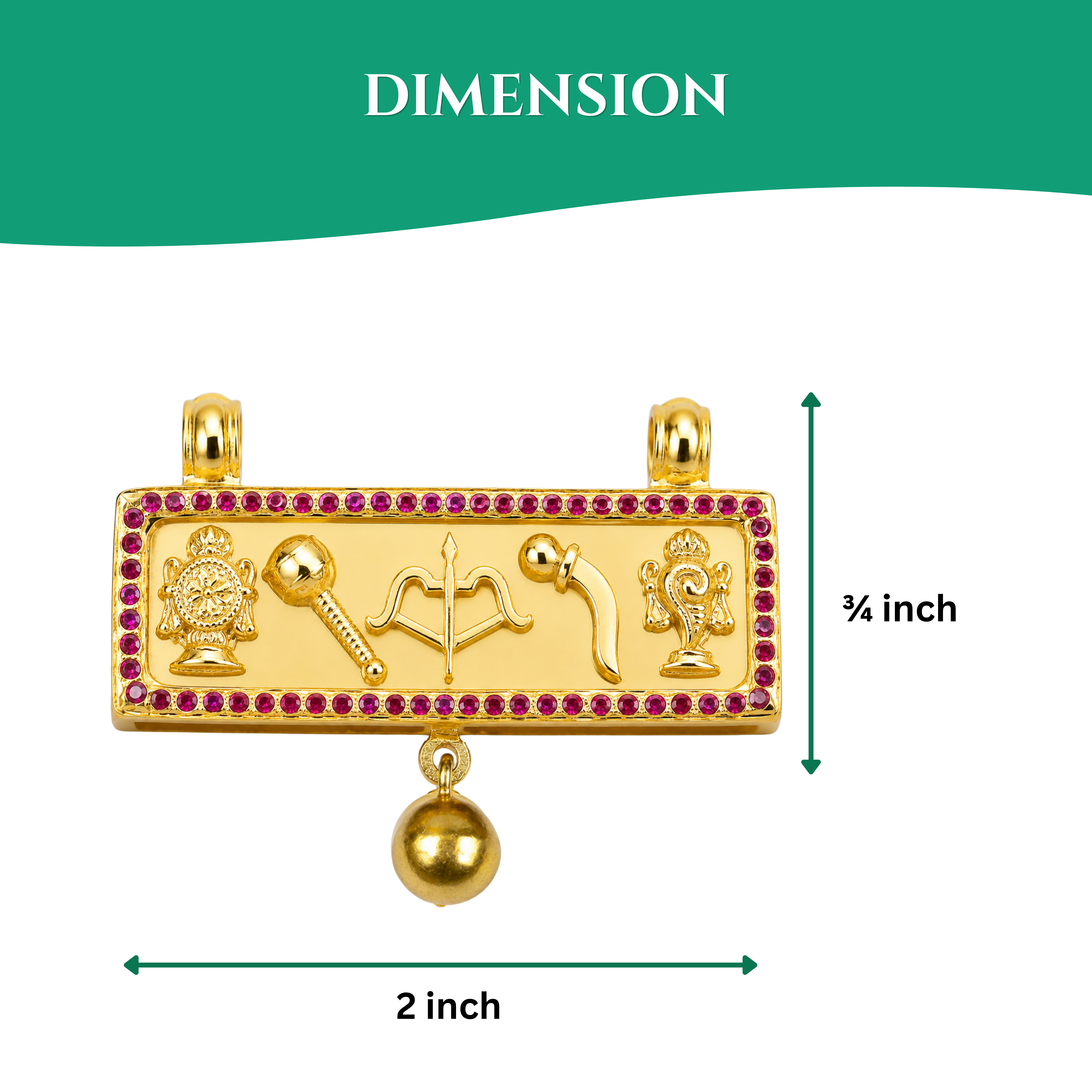 Panchayutham Pendant – Five Divine Weapons of Perumaal
