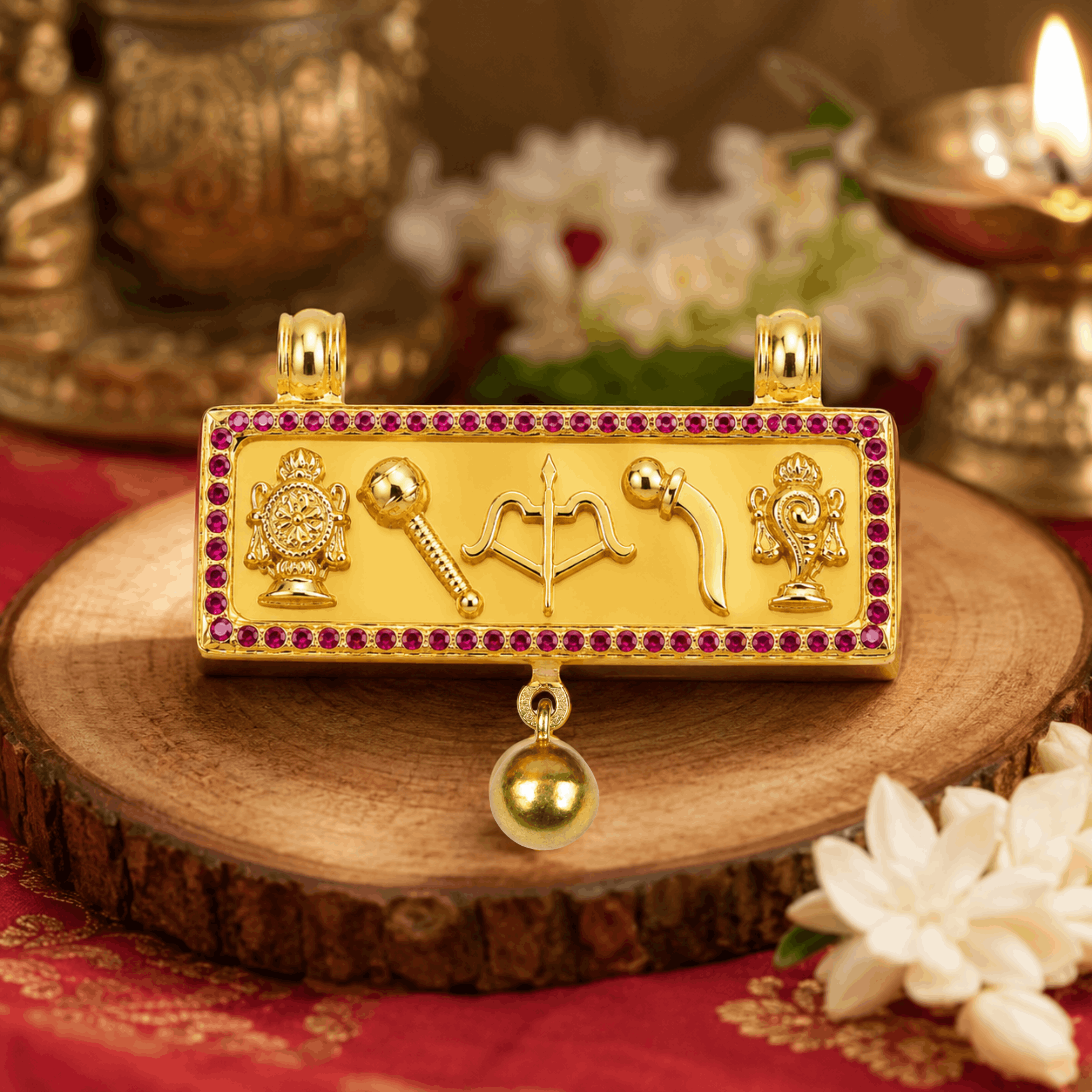 Panchayutham Pendant – Five Divine Weapons of Perumaal