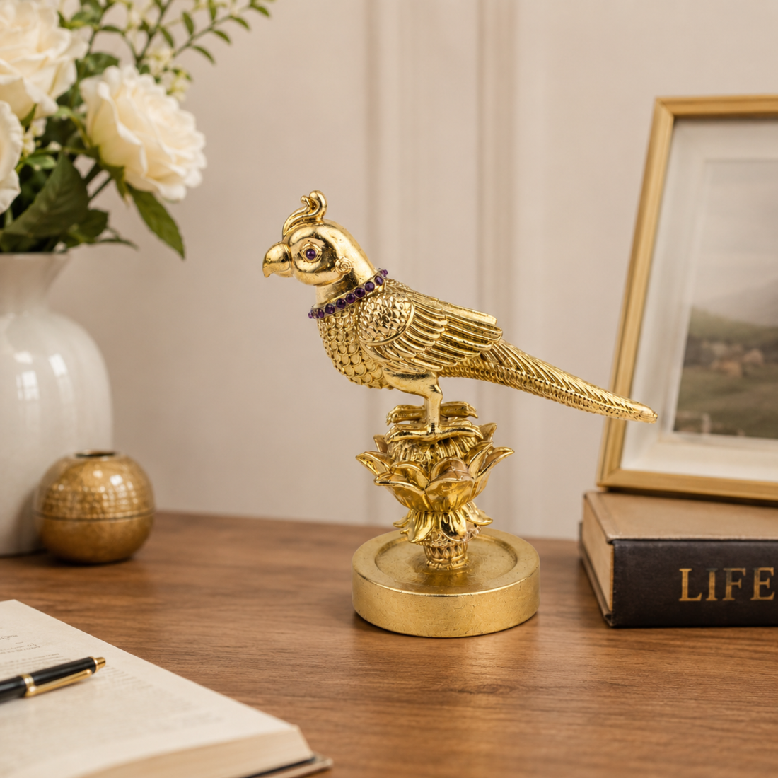 Standard Set Of Parrots For Pooja Mandapam