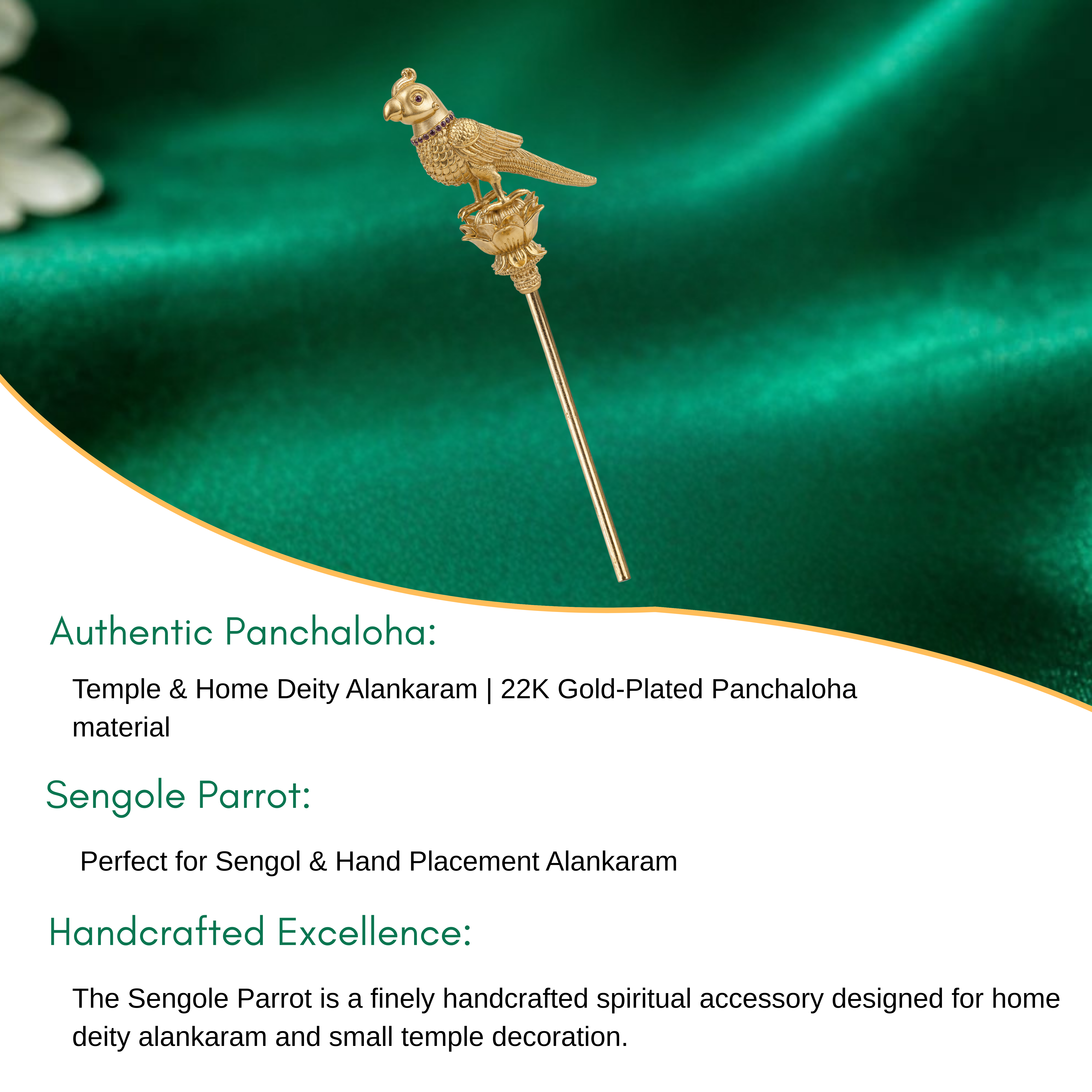 Sengole Parrot – Temple & Home Deity Alankaram