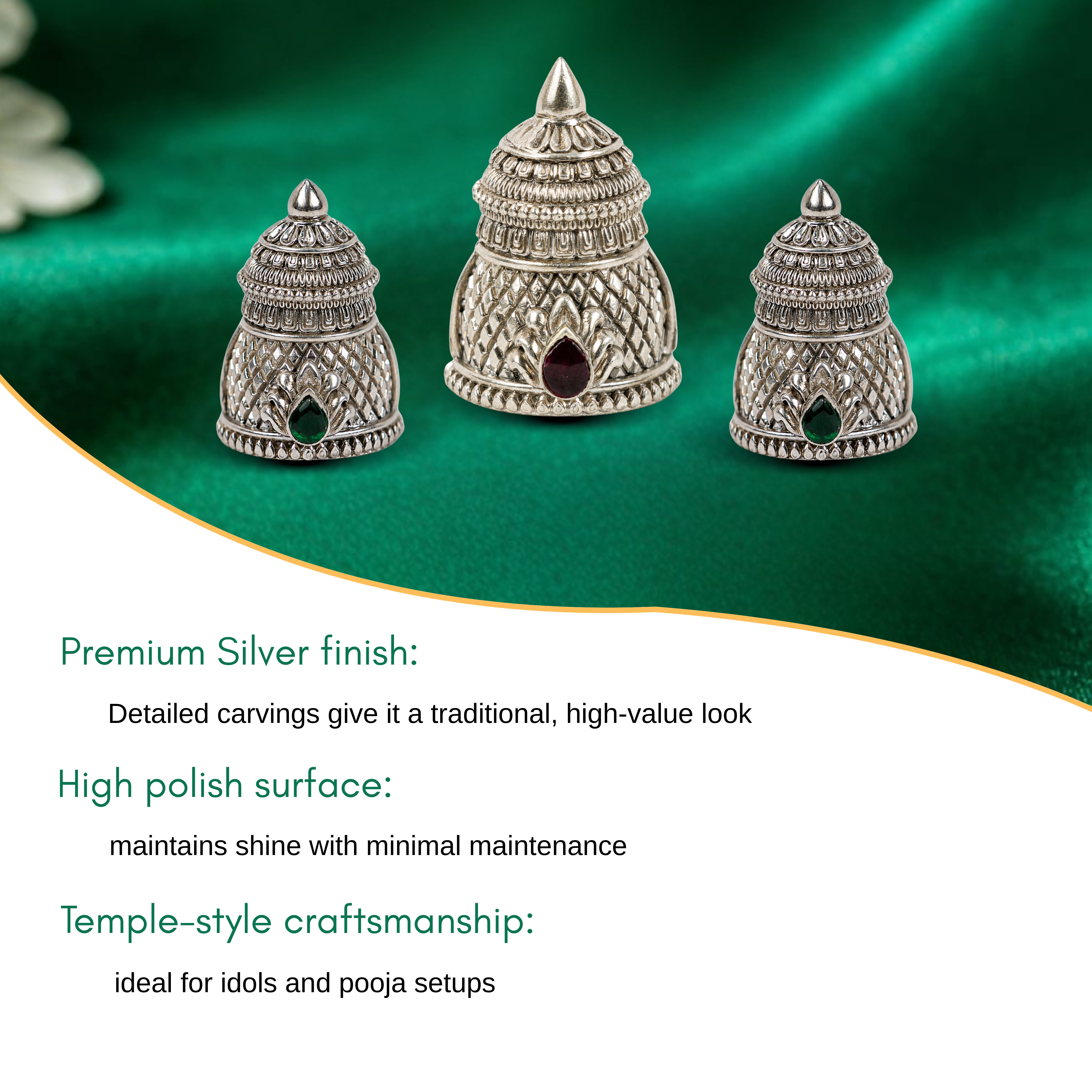 Silver Crown - Set of 3