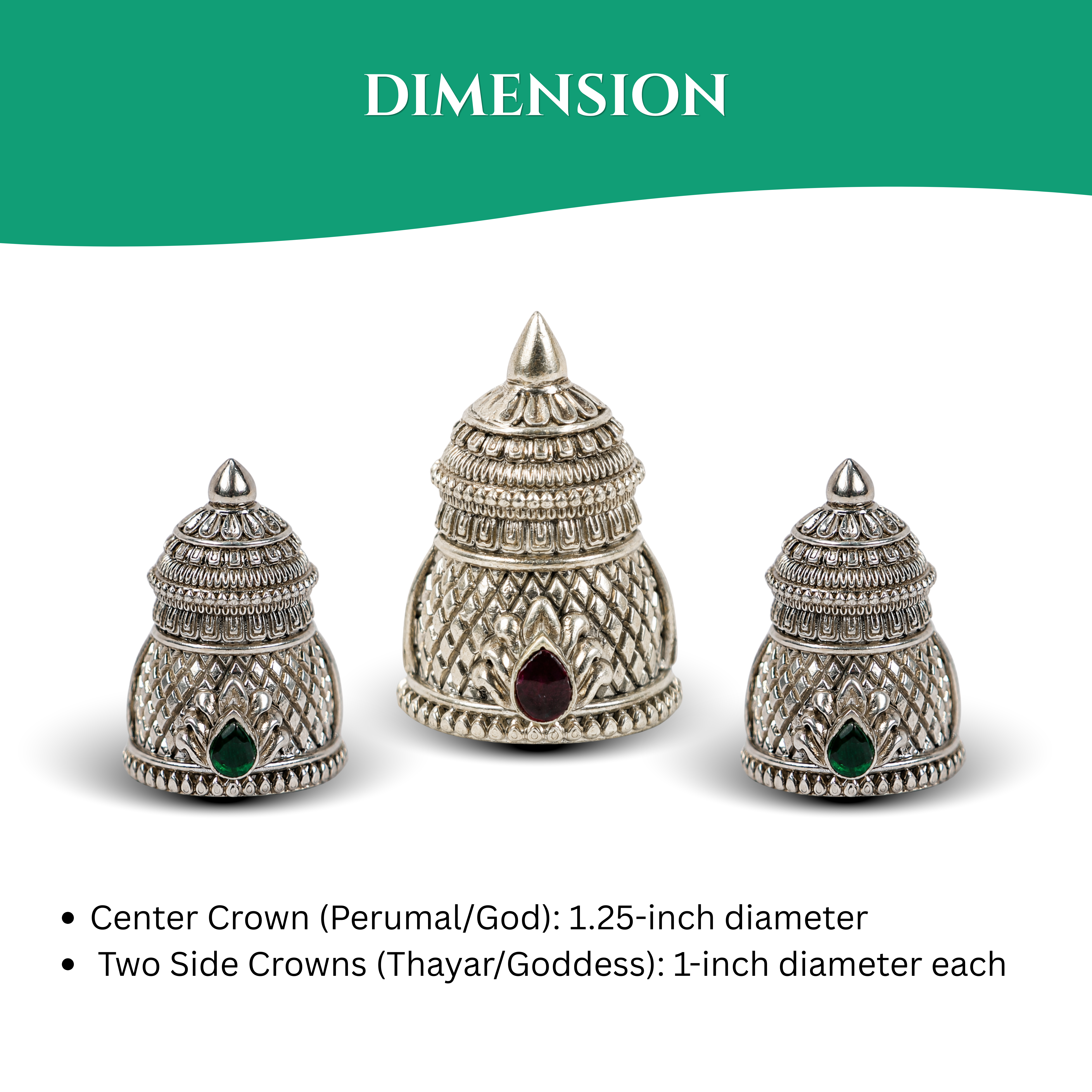 Silver Crown - Set of 3