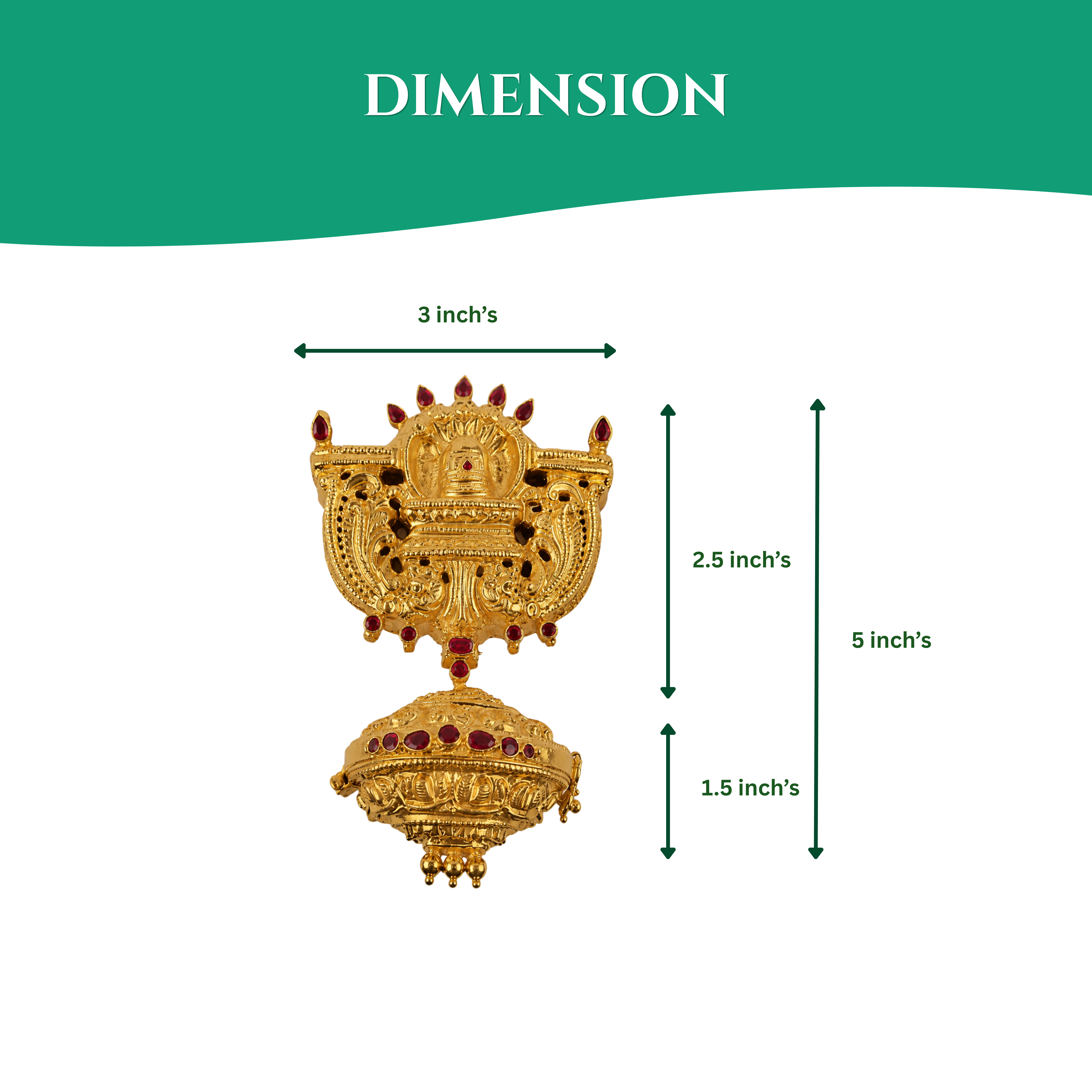 Siva Lingam Pendant With Five-Headed Sarpam (Naga) And Sacred Magarakandigai Box