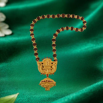 Siva Lingam Rudraksha Mala With Sacred Magarakandi Box
