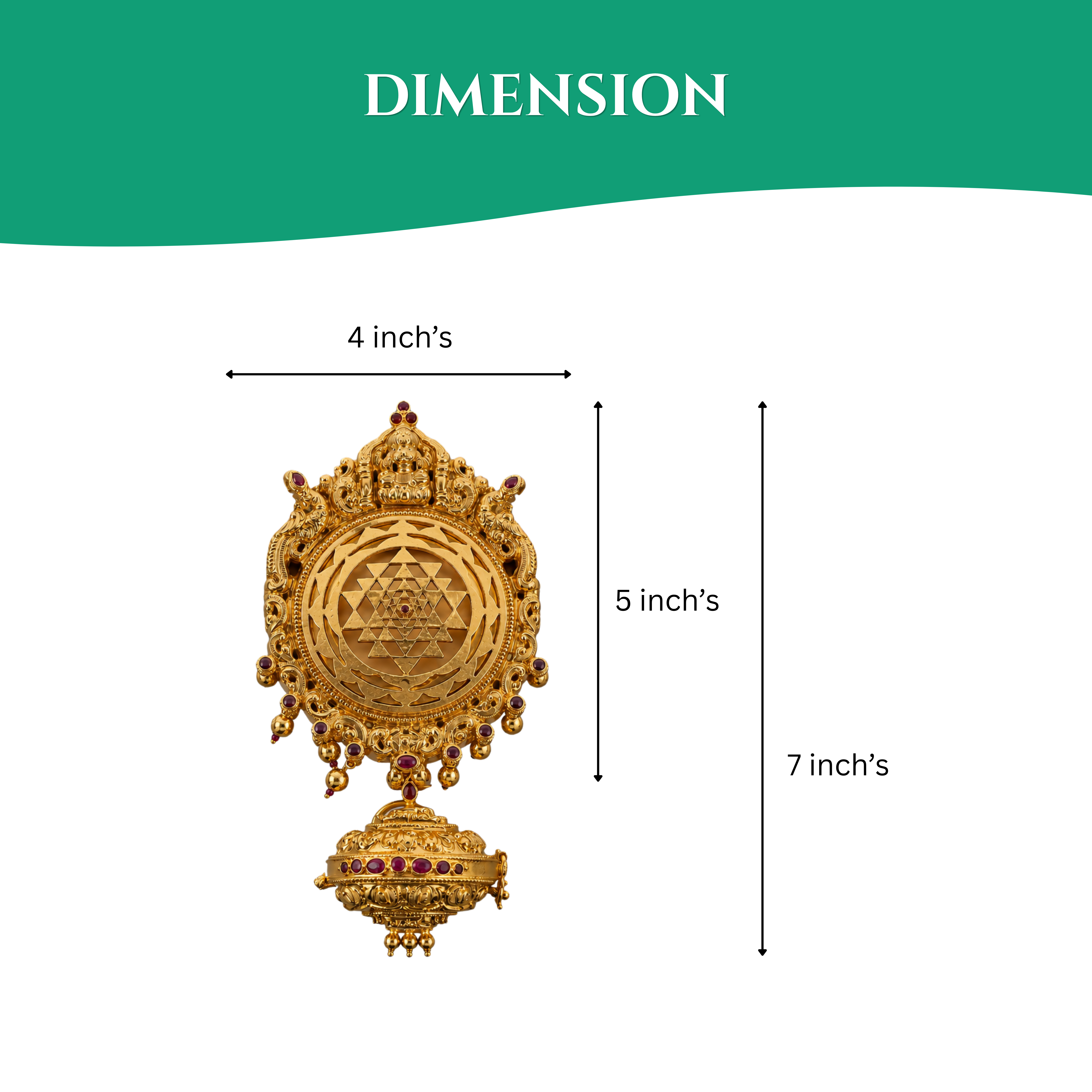 Sri Chakra Dollar With Magarakandi Box