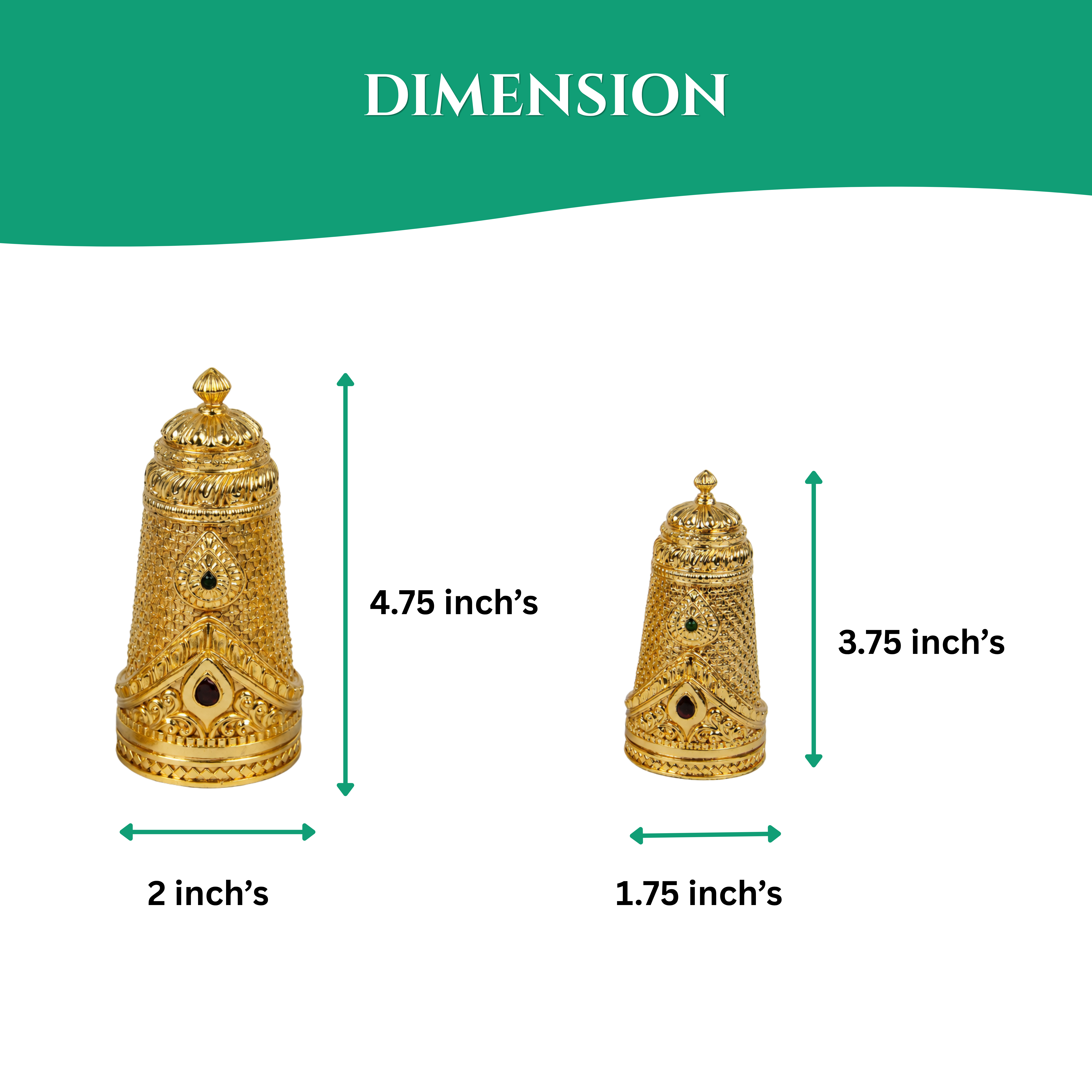 Sri Ranganathar Crown - Set Of 3