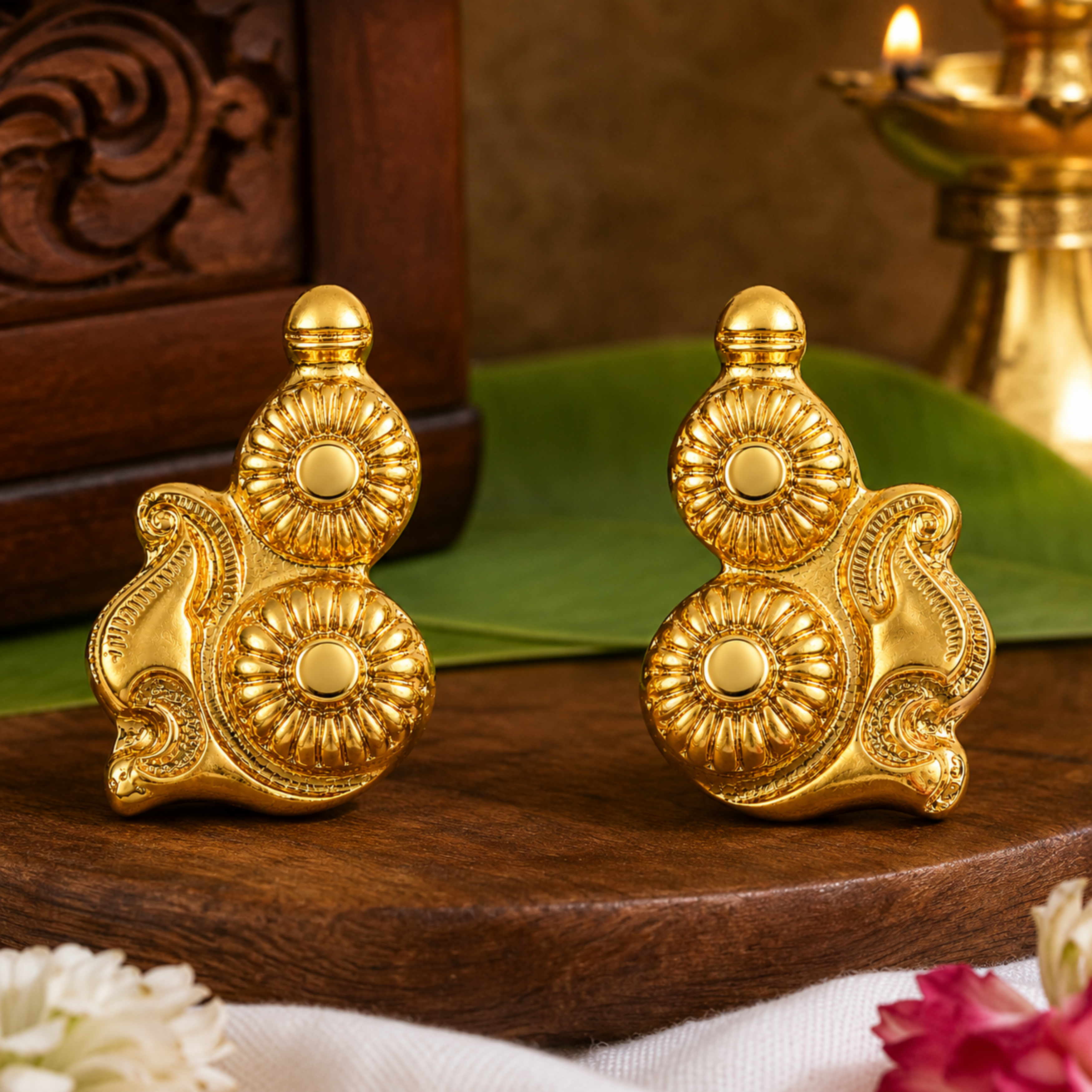 Srinivasar Karnapathram (Pair) – Thirupathi Perumal Earrings