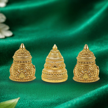 Starlit Crowns (Set Of 3) – Miniature Crowns for Home Temple Deities