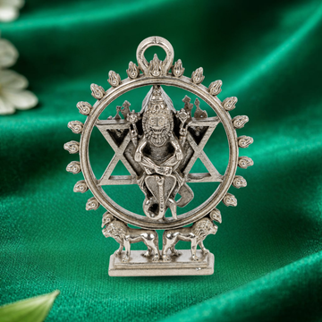 Sudharshana Chakra (Sakarathazhvar) Miniature Idol & Pendant – 92% Pure Silver