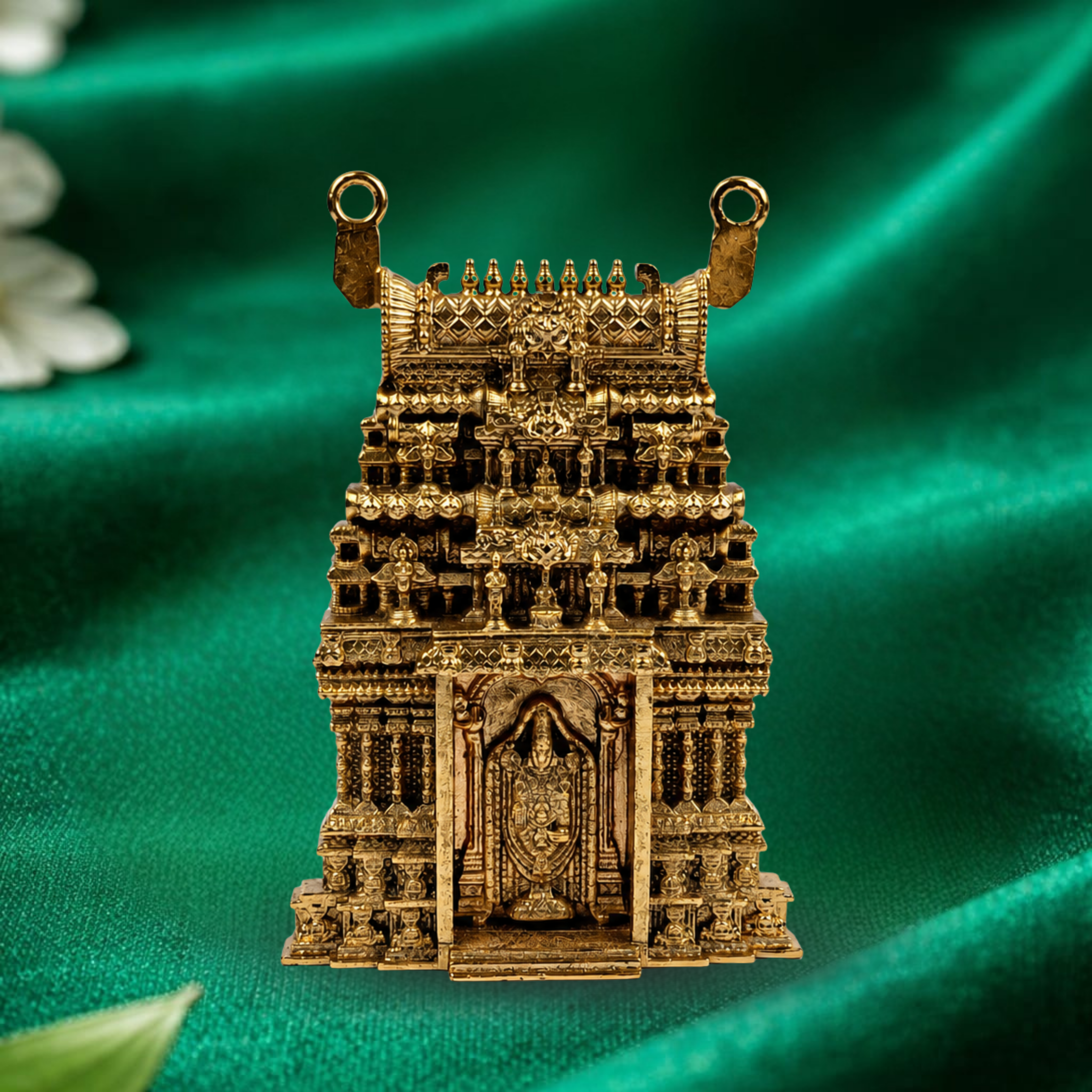 Tirupati Balaji With Gopuram Pendant