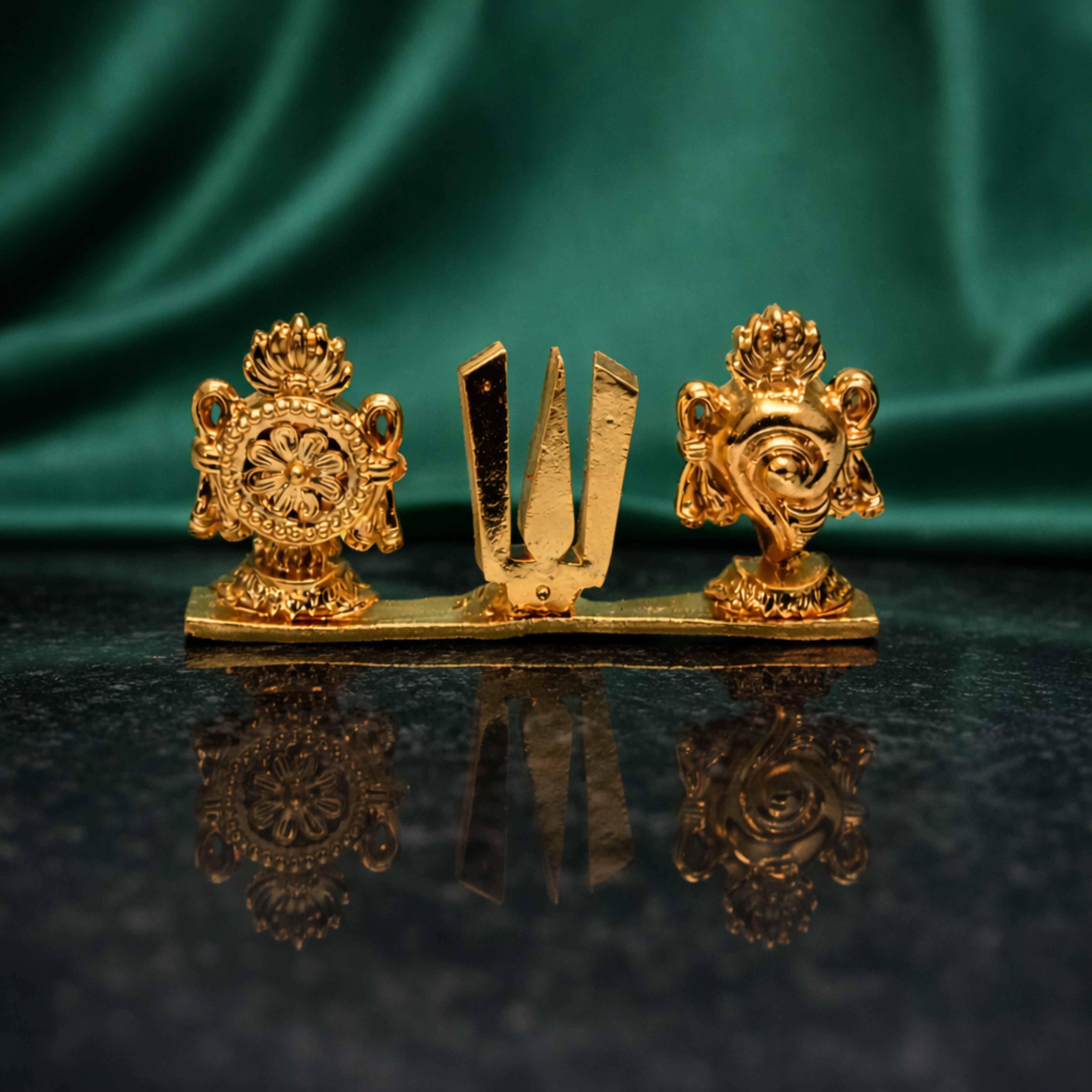 Vishnu Naamam, Sangu and Chakram (Vaishnav Symbols) Pendant