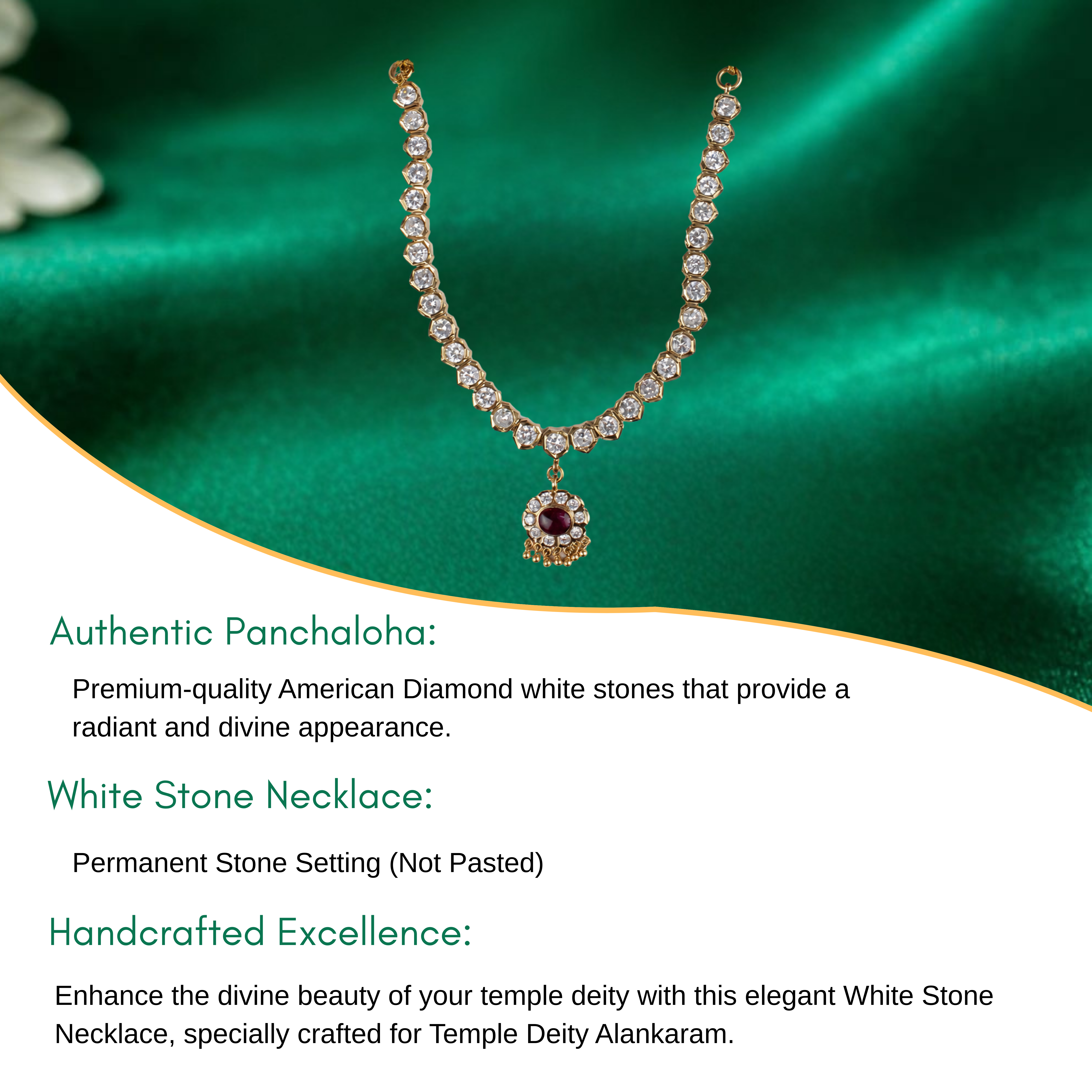 White Stone Necklace